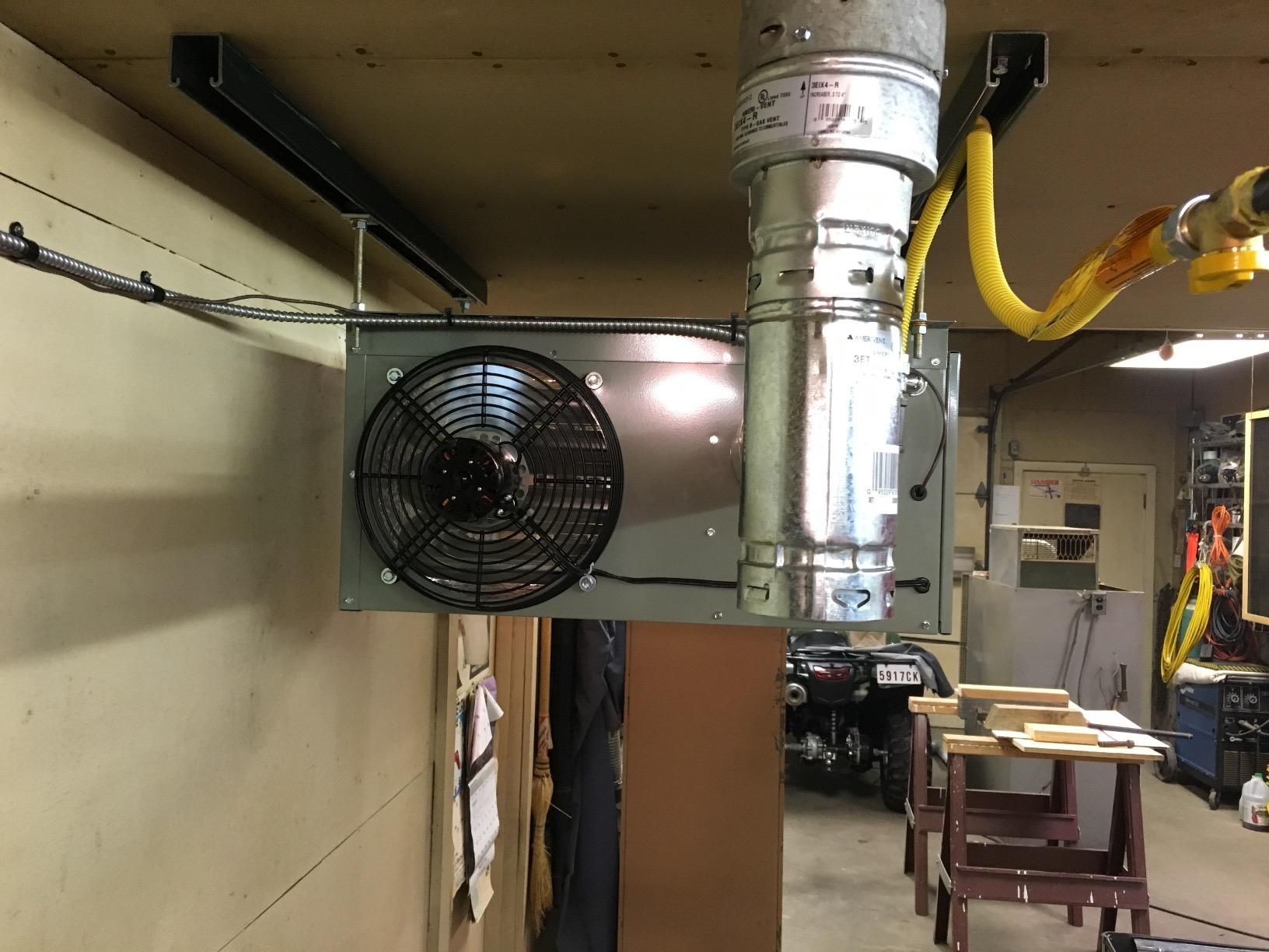 Modine HD45AS0111Natural Gas Hot Dawg Garage Heater 45,000 BTU with 80-Percent Efficiency Grey customer photo 1