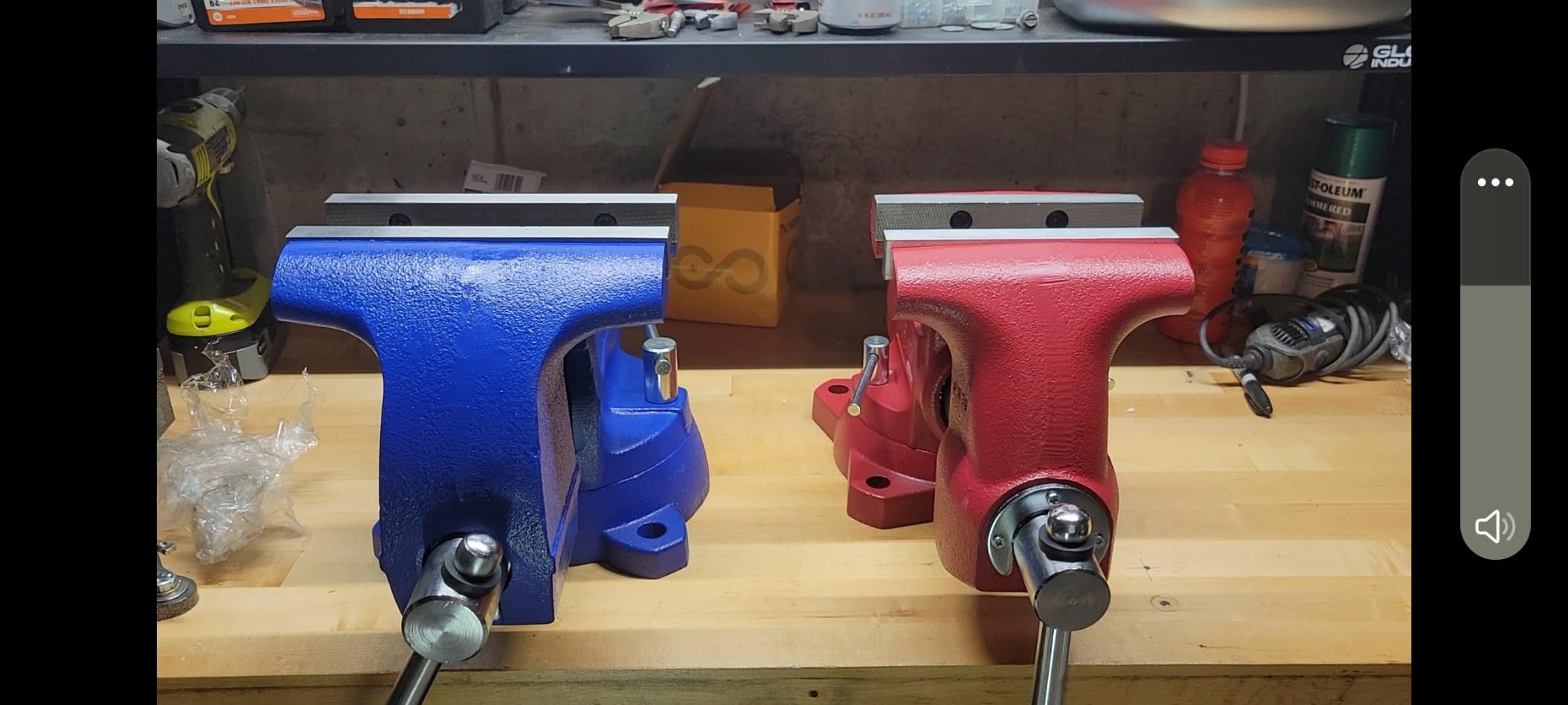 Yost Vises 460 Combination Vise | 6 Inch Jaw Width Heavy-Duty Utility Pipe and Bench Vise |Secure Grip with Swivel Base| Made with Cast Iron and Steel U Channel Bar | Blue customer photo 1