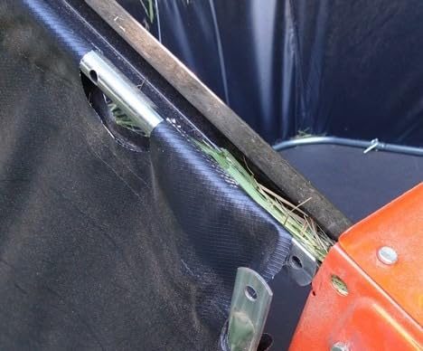 Agri-Fab 44 In Tow-Behind Lawn Sweeper with 28 Cu Ft Flow-Through Hopper Bag, Adjustable Brush Height, and Dump From Seat Handle customer photo 2