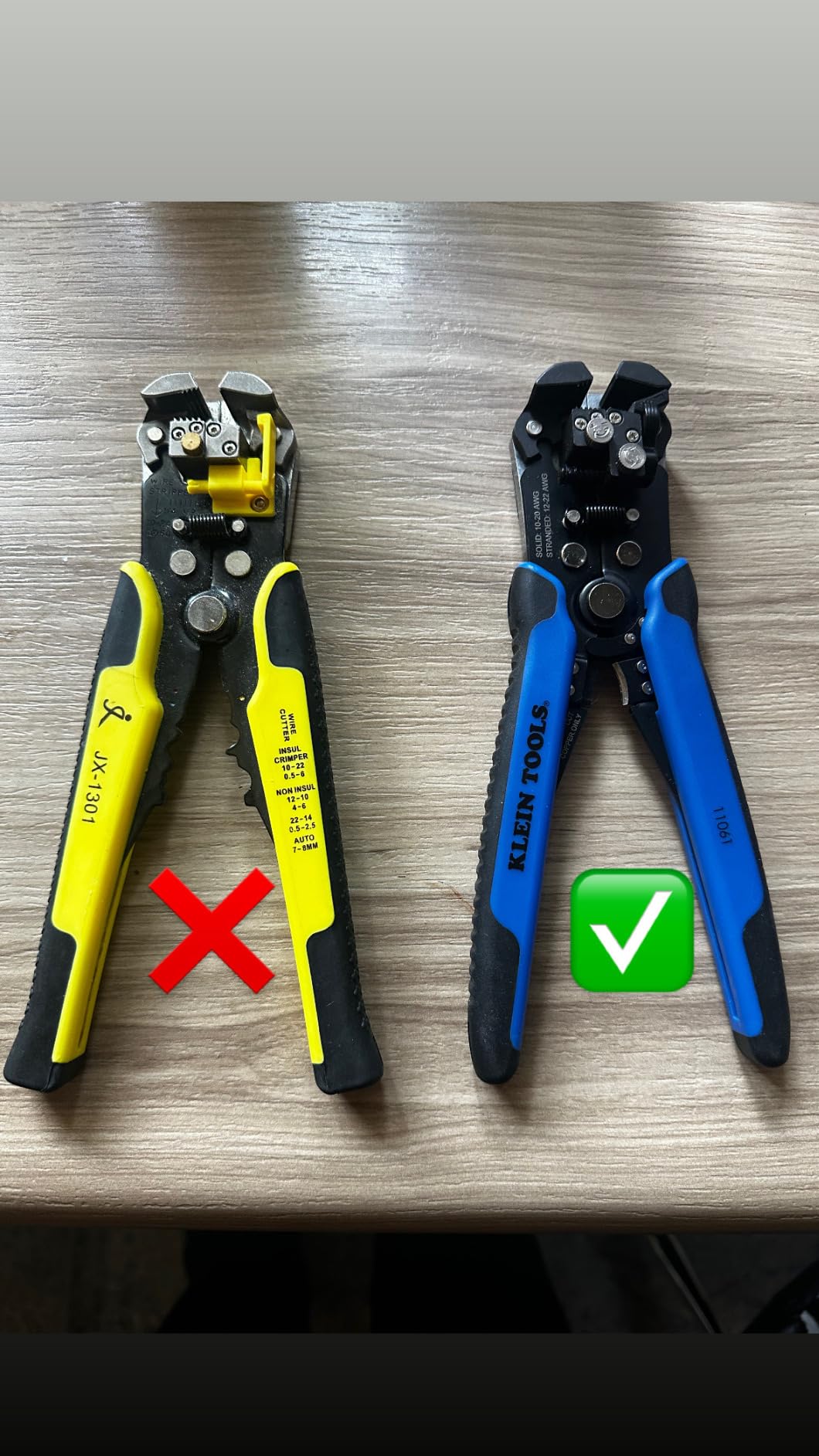 Klein Tools 11061 8-Inch Self-Adjusting Wire Stripper/Cutter customer photo 1