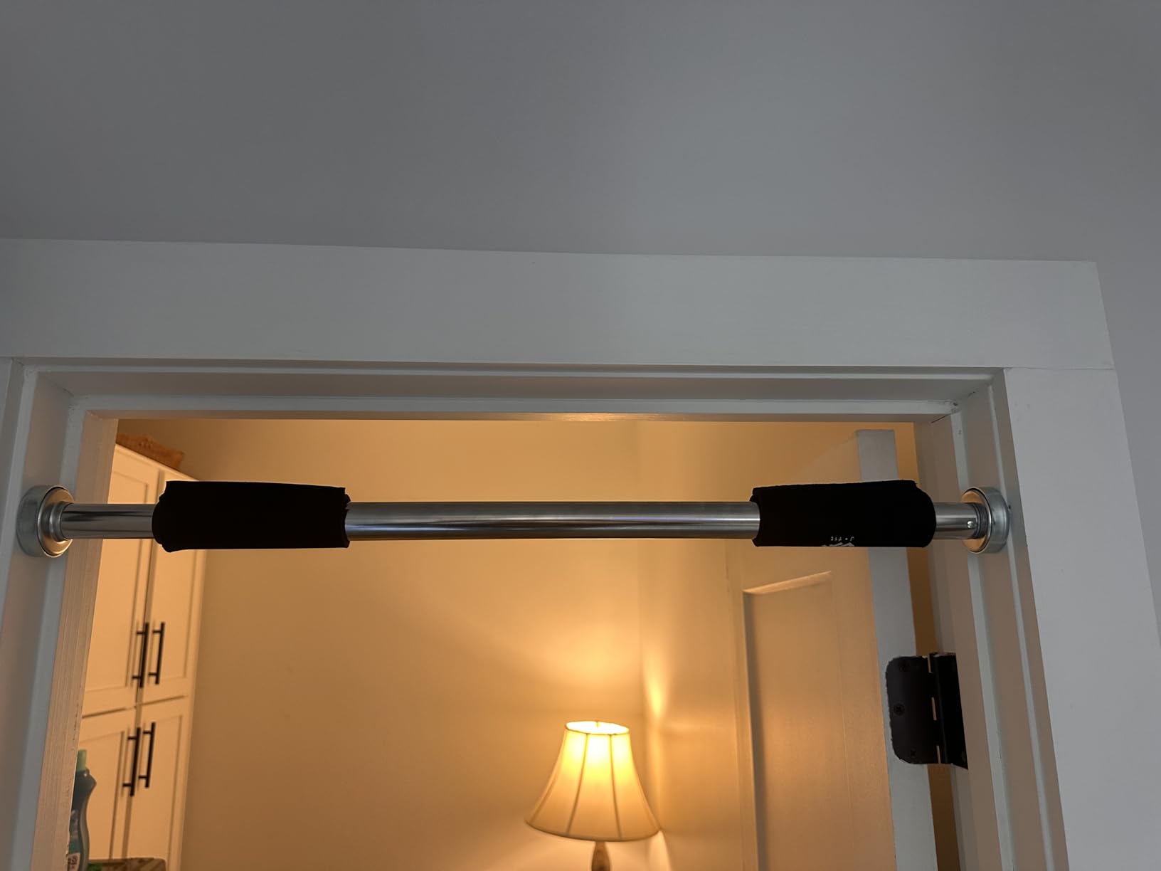 JFIT Deluxe Multi Exercise Doorway Pull-Up Bar with Comfort Grips, 40-Inch customer photo 1