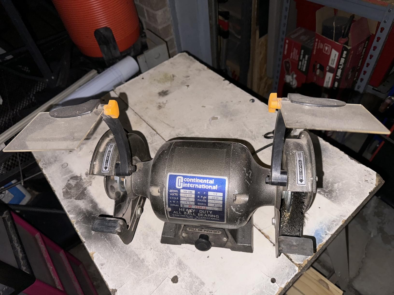 RIKON Professional Power Tools, 80-805, 8â€ Slow Speed Bench Grinder, Powerful Shop Table Tool, Perfect for Sharpening, With Anti-Vibration Rubber Feet customer photo 1