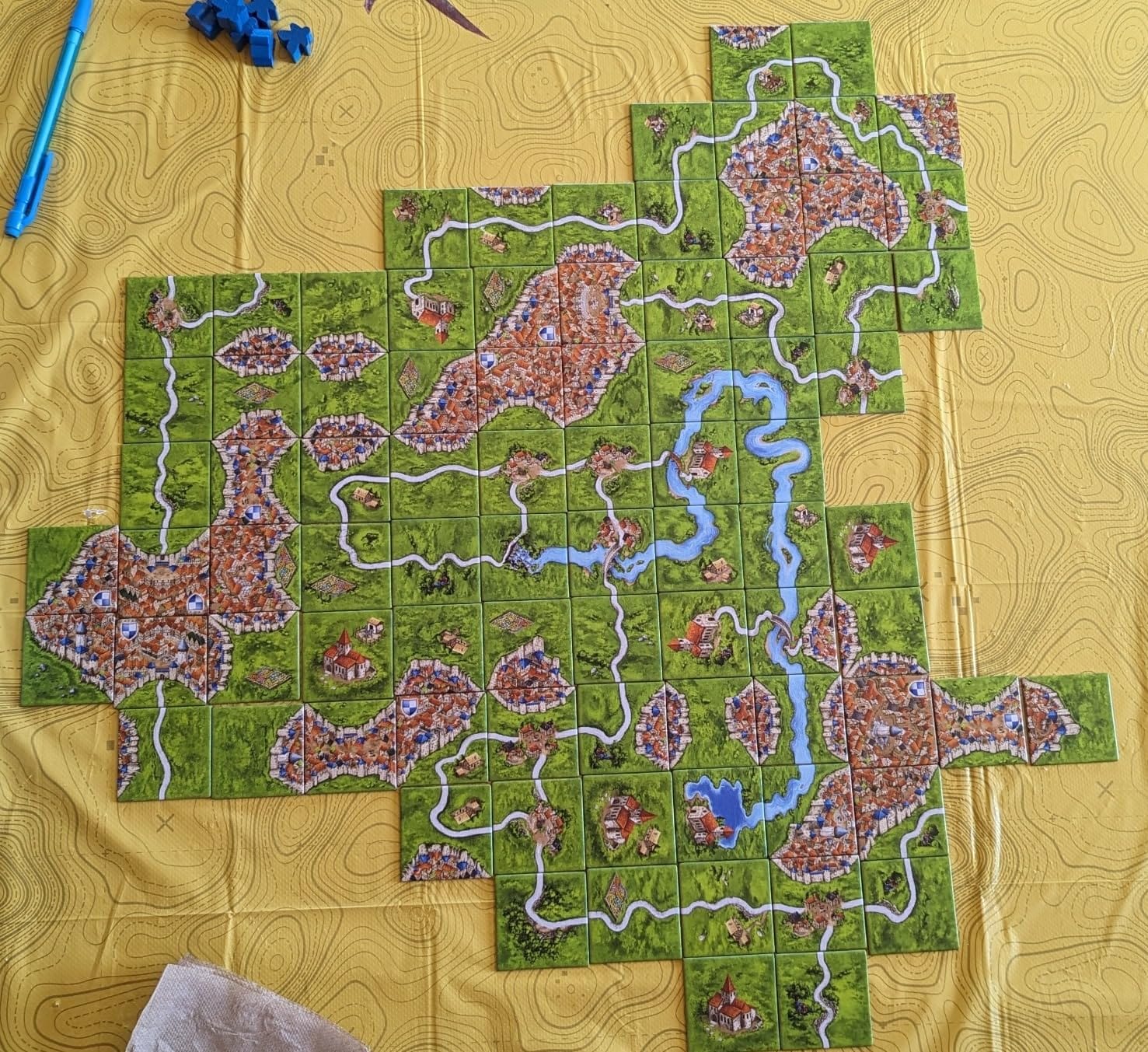 Carcassonne Tile Placement Strategy Board Game, 2-5 Players, 35 Min customer photo 2