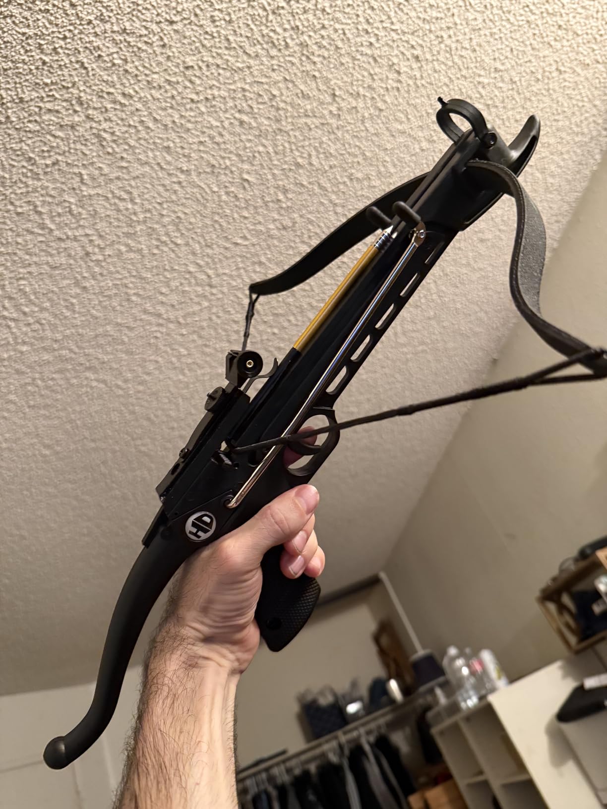 Crossbow Self-Cocking 80 Lbs with Adjustable Sight and Total of 27 Aluminim Arrow Bolt Set customer photo 2