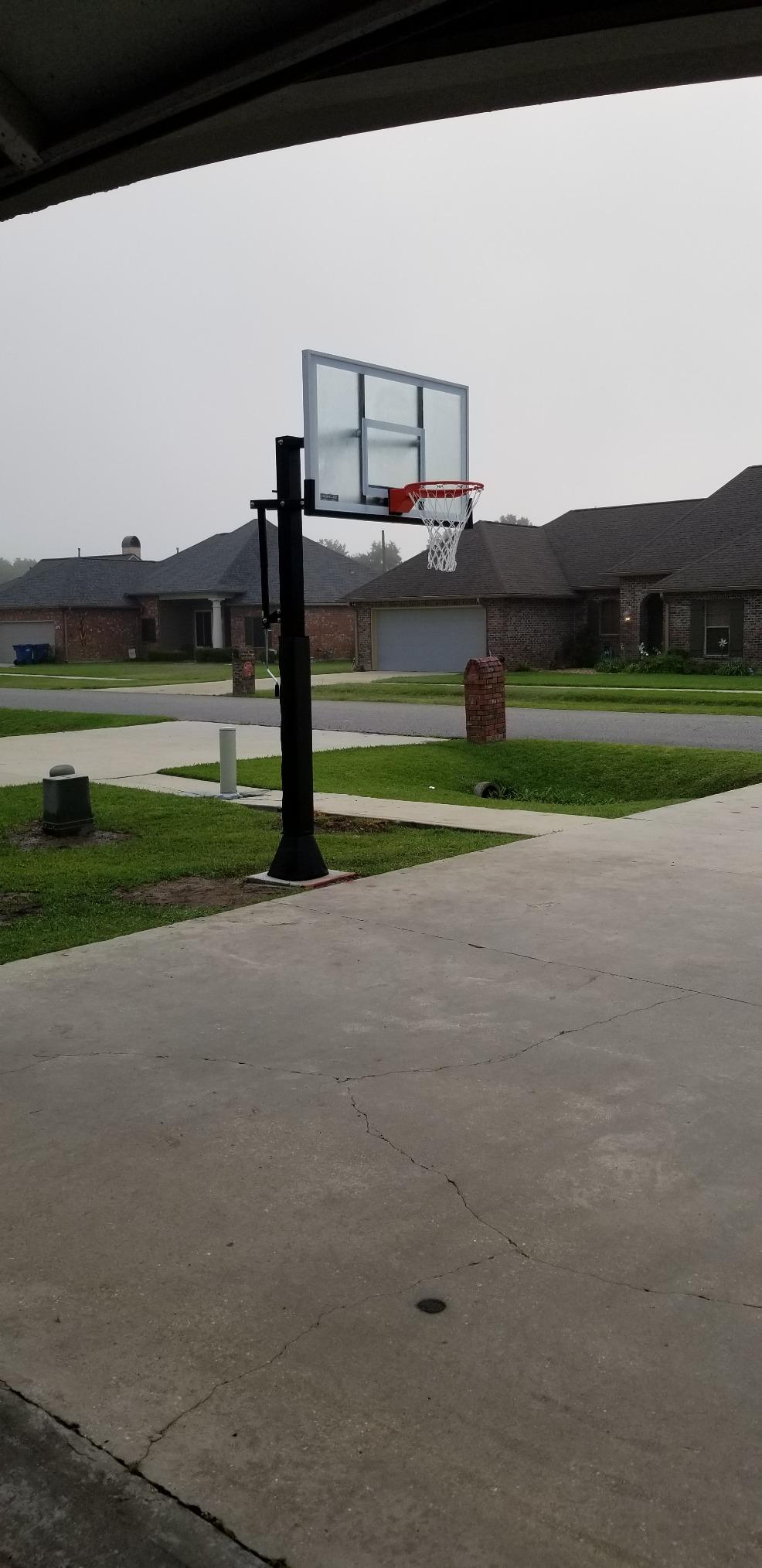 Game Changer in-Ground Adjustable Basketball Goal Hoop with 60