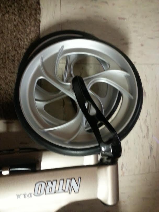 Drive Medical Nitro DLX Foldable Rollator Walker, 10 Inch Wheels, Champagne customer photo 1