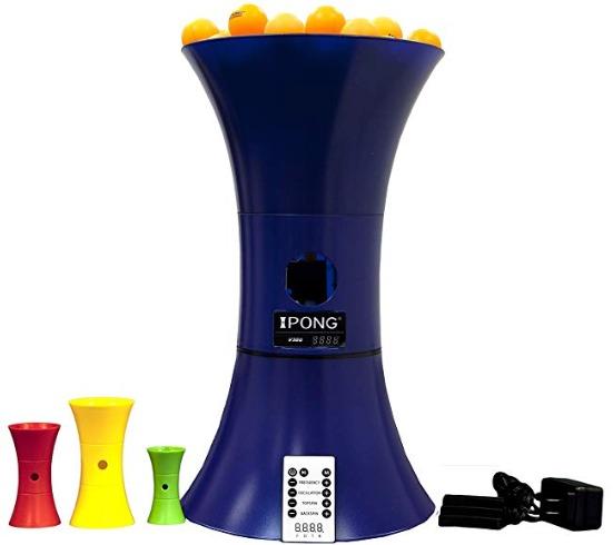 iPong V300 Table Tennis Training Robot - Serves 40mm Regulation Ping Pong Balls Automatically - Play Solo w/o Playback Mode on your Ping Pong Table - Various Models Available, Size 19 , Blue customer photo 1