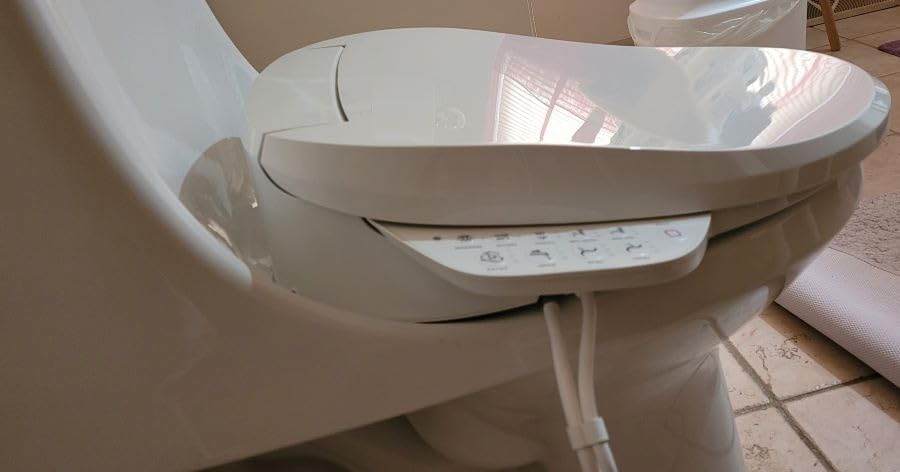 Kohler PureWash E590 Elongated Heated Bidet Toilet Seat, White with Side Panel, Warm Water, Dryer, Quiet-Close Lid, Self-Cleaning Wand, Adjustable Water Pressure and Nightlight, Easy Installation customer photo 1