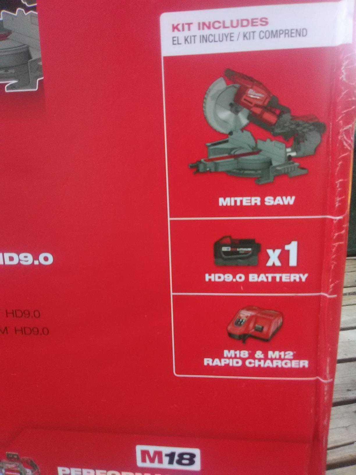 MILWAUKEE ELECTRIC TOOL 2734-21HD M18 Fuel, Dual Bevel, Sliding, Compound Miter Saw, 10