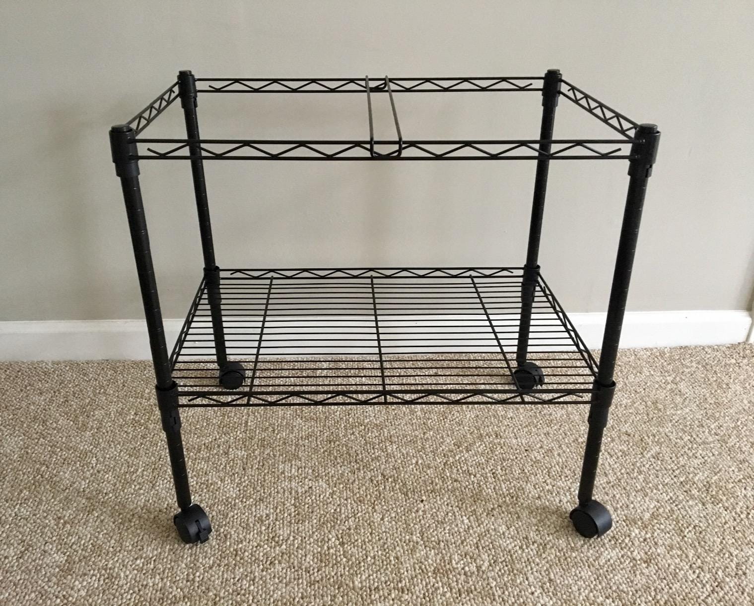 Finnhomy Premium 1-Tier Metal Rolling File Cart for Letter Size and Legal Size Folder, Black customer photo 2