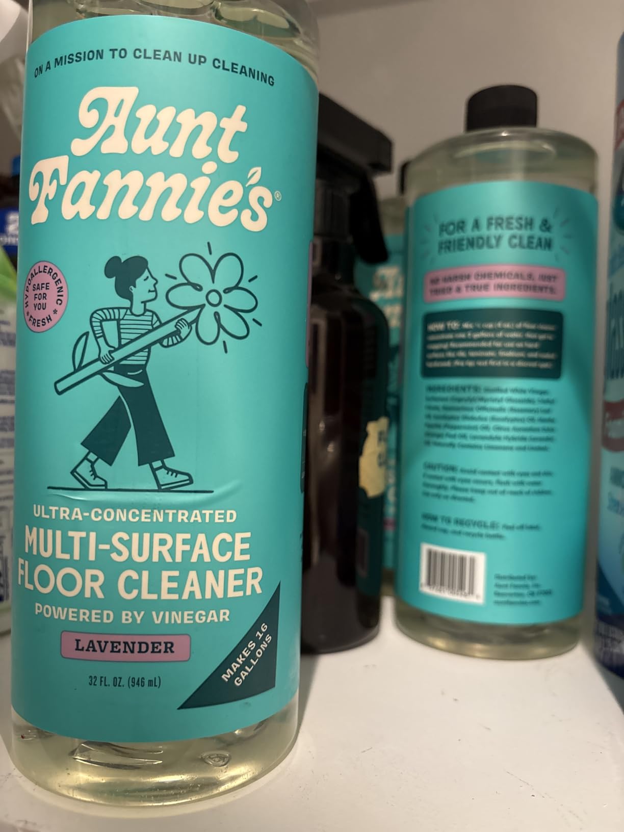 Aunt Fannie's Ultra Concentrated Vinegar Floor Cleaner, Eucalyptus, 1 Pack customer photo 1