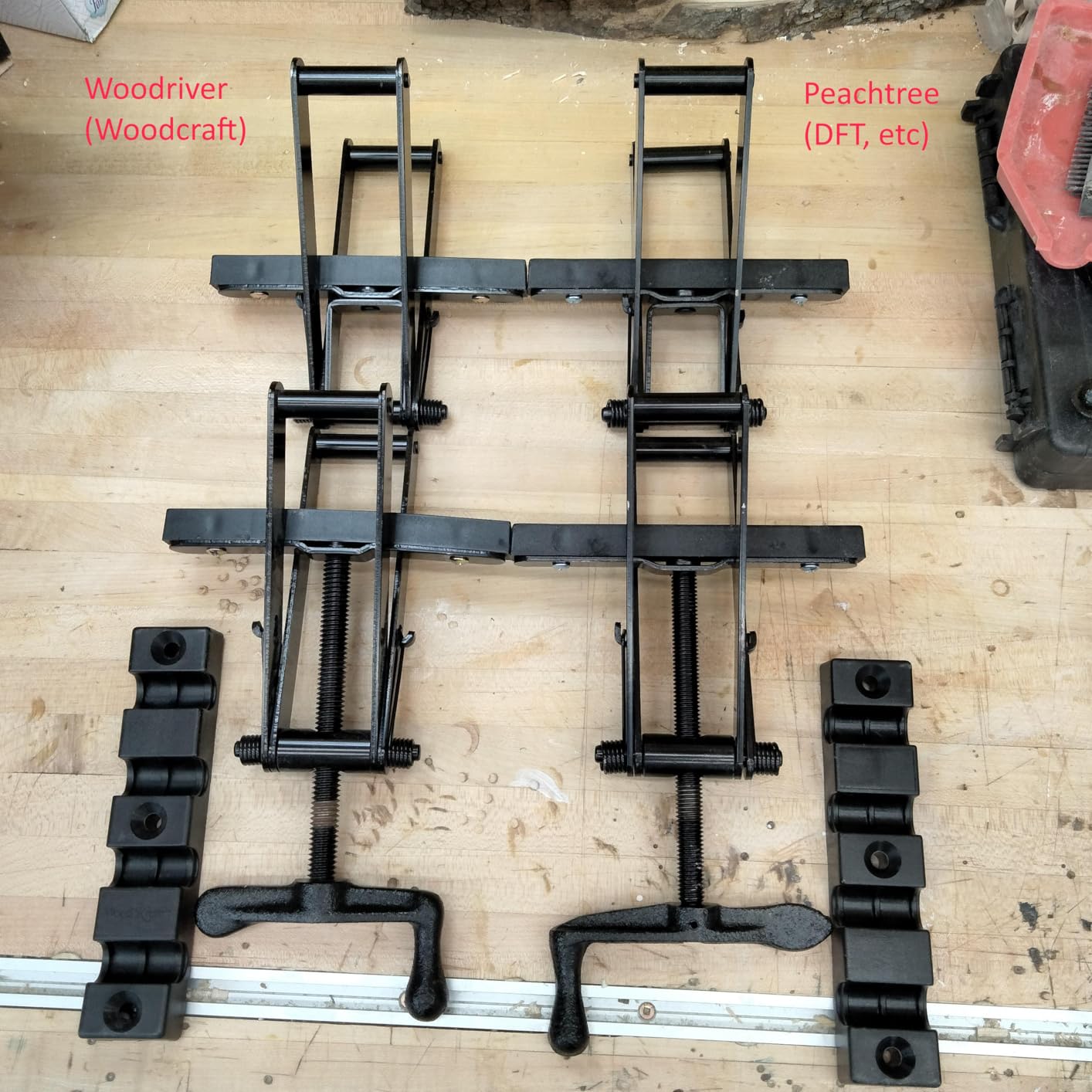Peachtree Woodworking Supply 2 Pack of 4 Way Pressure Clamps - Clamping Panels From All Four Directions. For Woodworkers, Cabinet and Furniture Makers customer photo 1