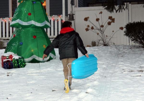 Best Choice Products 35in Kids Plastic Toboggan Snow Sled w/Pull Rope, 2 Handles customer photo 2