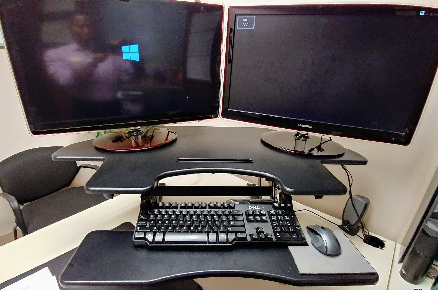 VIVO Black 43 in Corner Desk Converter, DESK-V000VC customer photo 2
