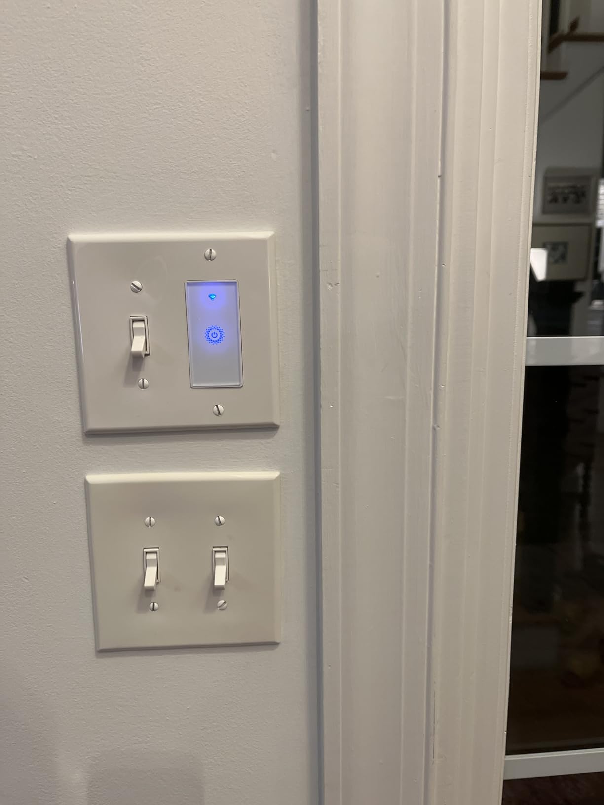 Smart WiFi Switch - Wireless Smartphone Controlled Wall Light Switch, Compatible with Alexa, Google Home, IFTTT, Android & iOS - No Hub Required (1-Pack) customer photo 2