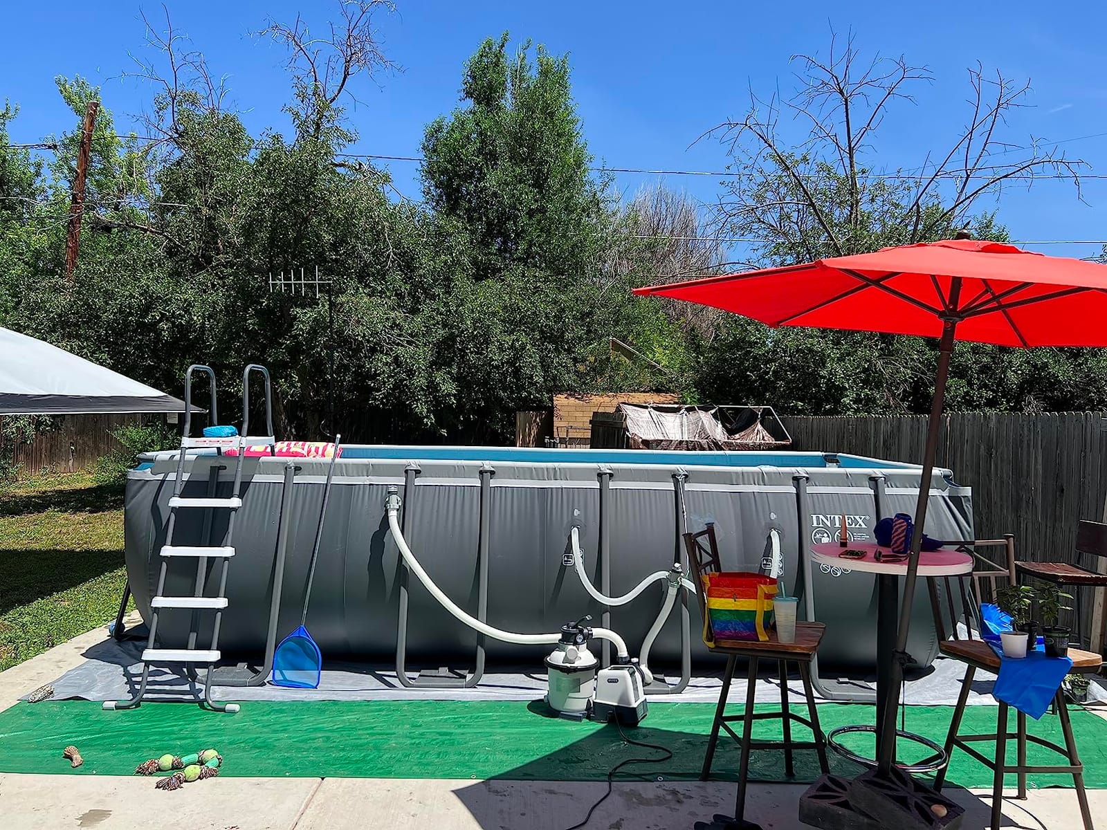 INTEX Ultra XTR 18ft x 9ft x 52in Above Ground Swimming Pool Set w/Pump customer photo 1