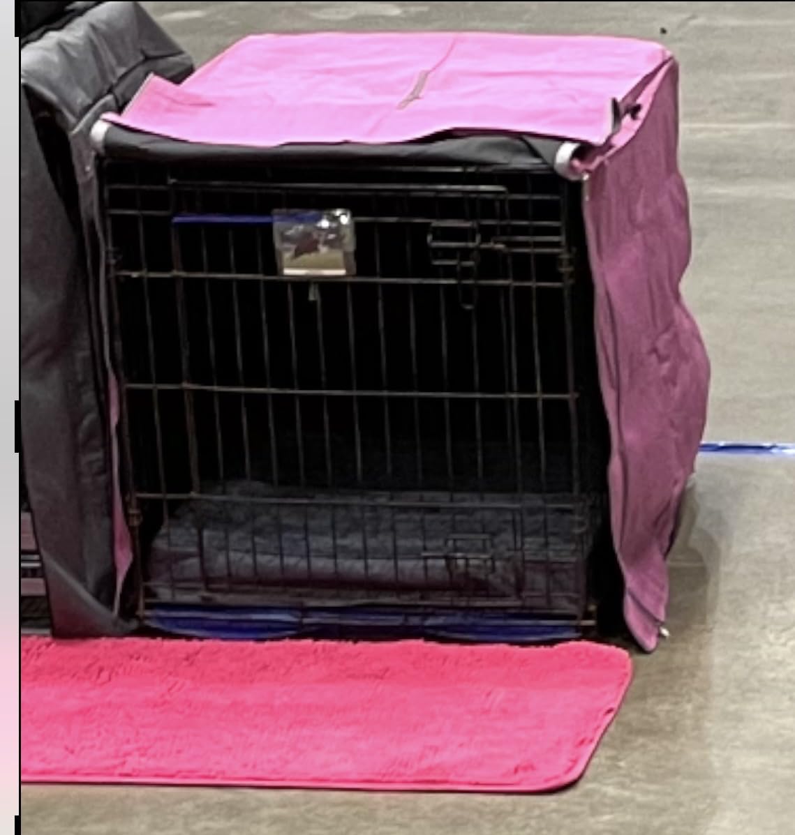 HiCaptain 36-Inch Dog Crate Cover with Mesh, Waterproof Kennel Cover, Beige customer photo 2