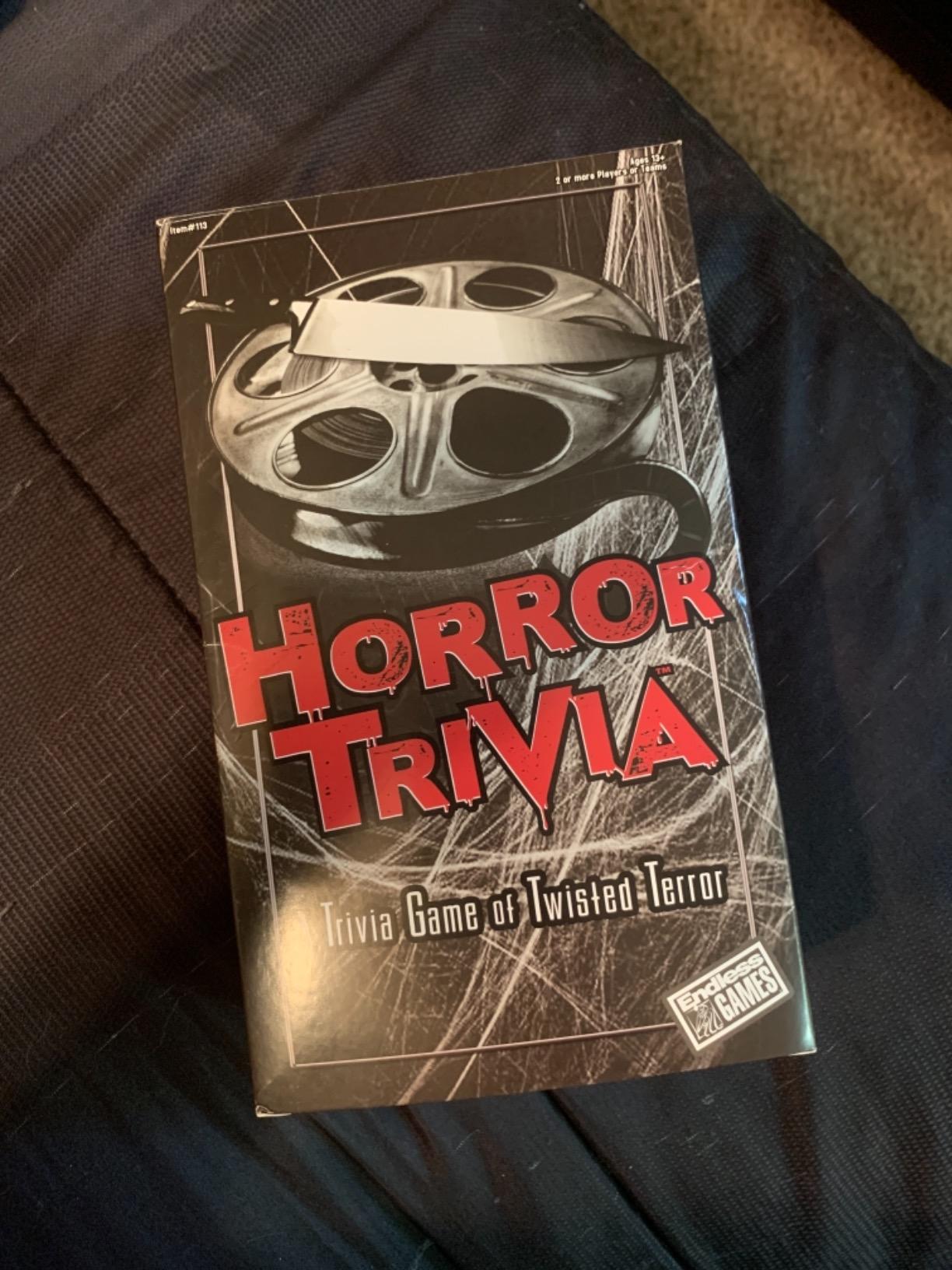 Horror Trivia Card Game - Test Your Knowledge of Horror Pop Culture Facts with 300 Scary Fun Trivia Questions customer photo 2