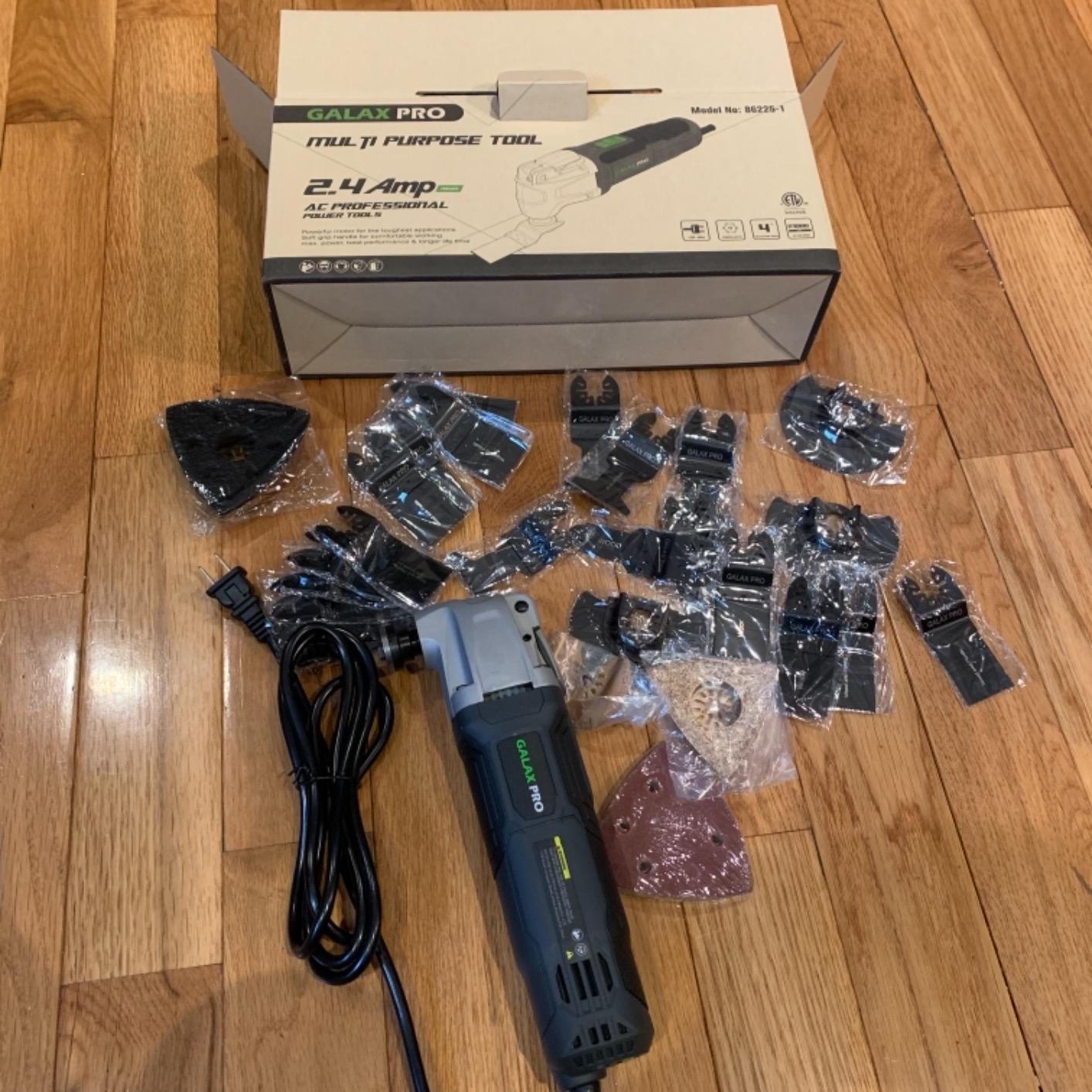GALAX PRO Oscillating Multi-Tool Corded 2.4A, 28pcs Accessories customer photo 1