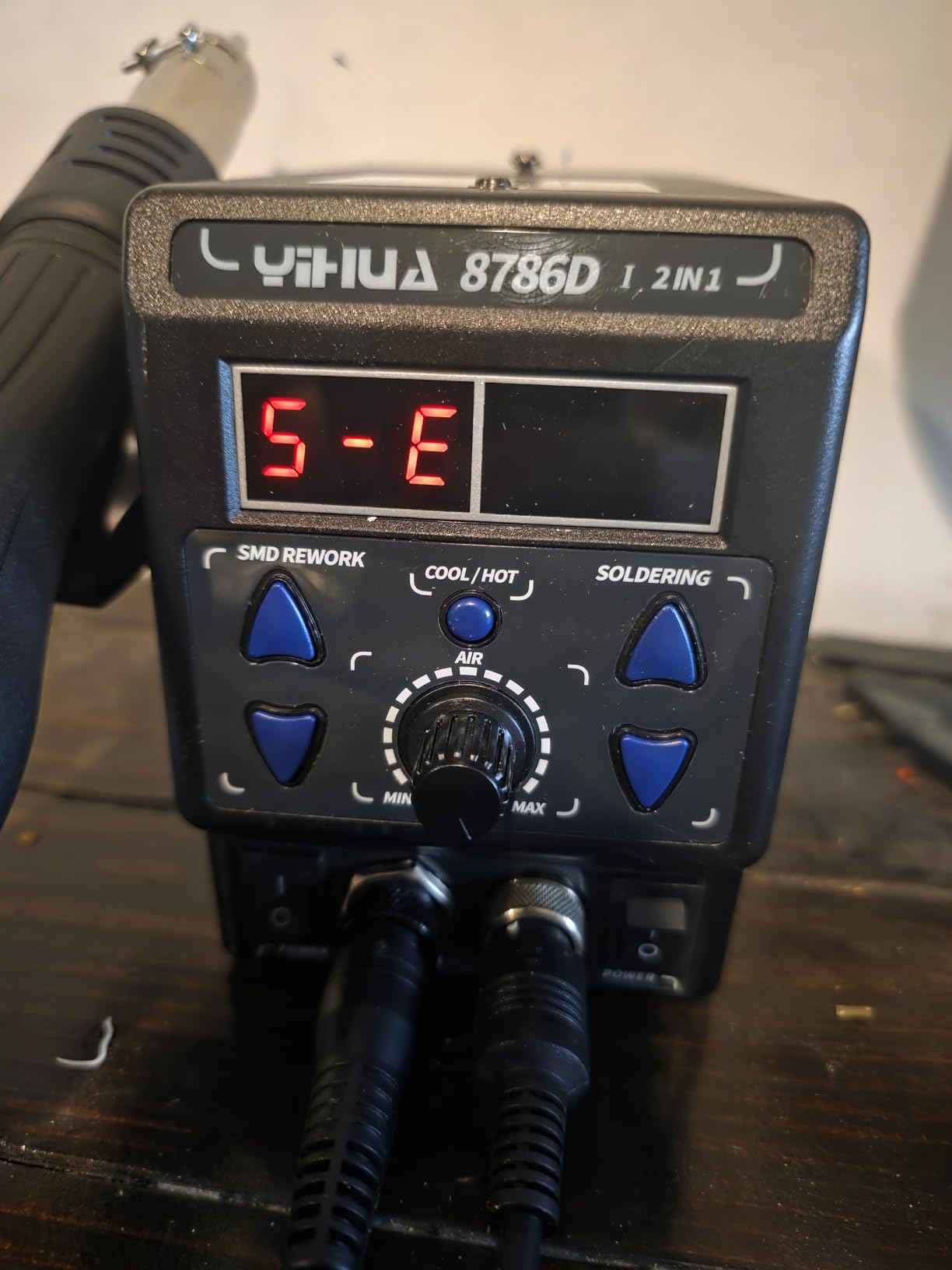 YIHUA 8786D I 2 in 1 Hot Air Rework and Soldering Iron Station with 10 Solder Iron Tips, 4 Hot Air Nozzles, °F /°C, Cool/Hot Air Conversion and Sleep Function customer photo 2