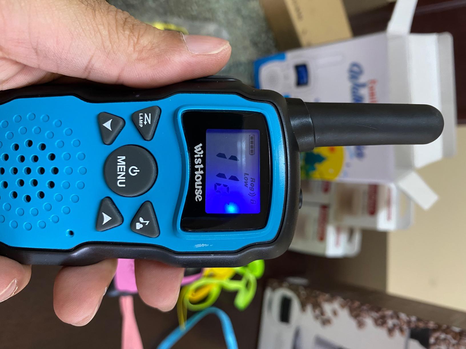 Wishouse Walkie Talkies for Kids 4 Pack,Family Walky Talky Adults Children Radio Long Range,Outdoor Camping Fun Toys Birthday Present Xmas Gifts for 4 5 6 7 8 Year Old Girls Boys No Battery No Charger customer photo 2