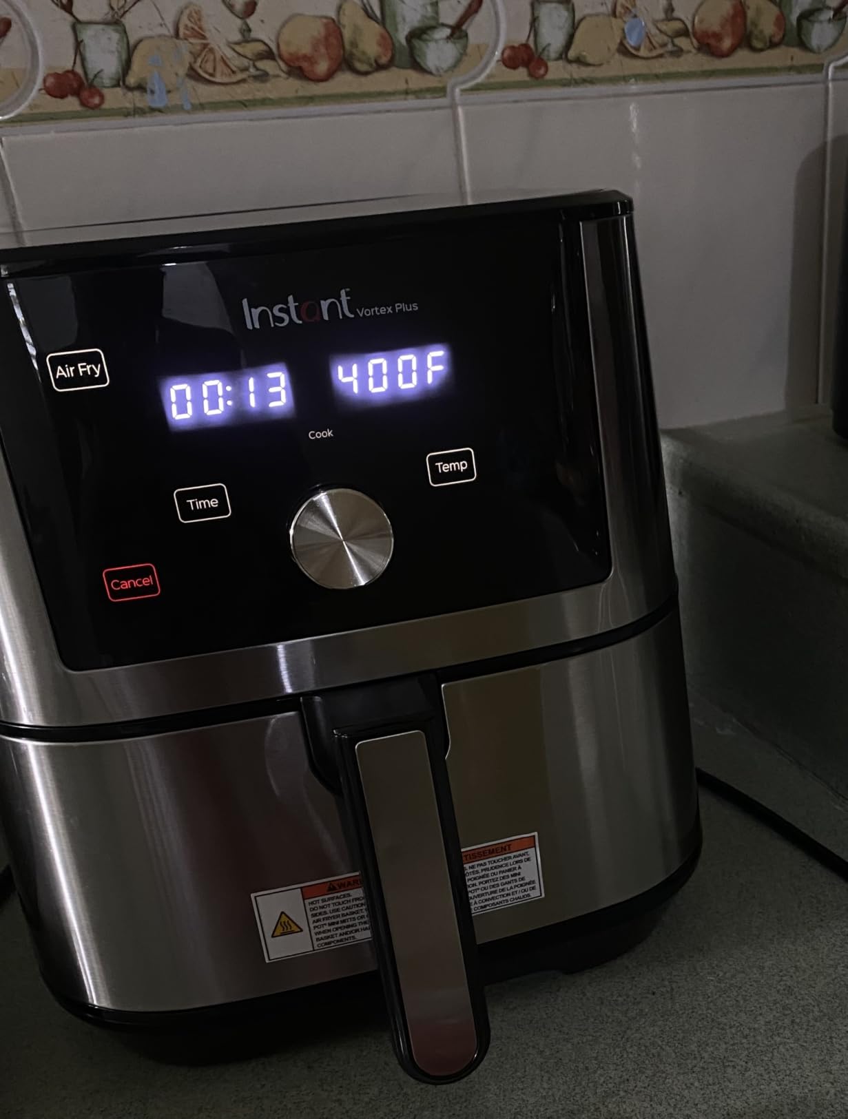 Instant Pot 6QT VORTEX Plus Air Fryer, 6-in-1, Air Fry, Broil, Dehydrate, Crisp, Roast, Reheat, Bake, Dishwasher-Safe Airfryer basket, from the Makers of Instant Pot, Stainless Steel customer photo 2