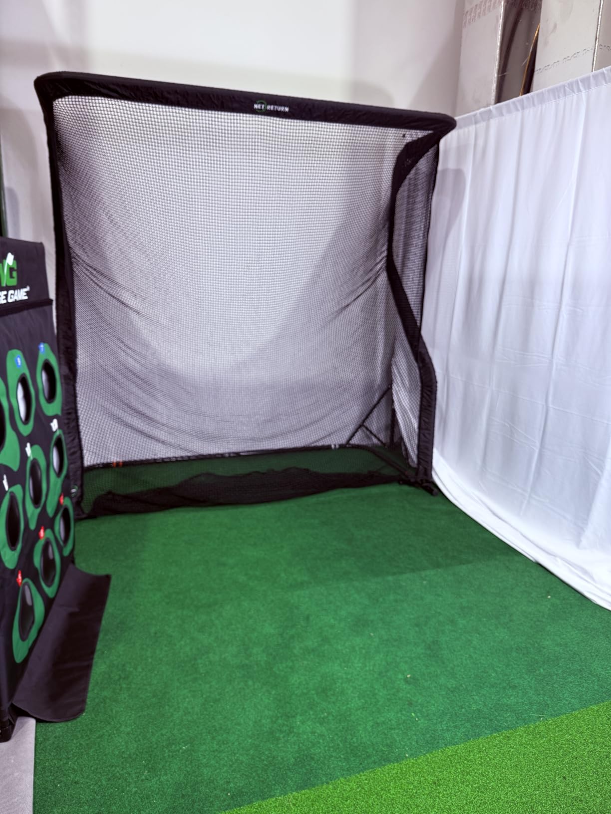 The Net Return Home/Pro Series Golf Net, Multi-Sport, 7x7 ft – 8x7.5 ft, Auto Ball Return, Portable for Indoor/Outdoor customer photo 1