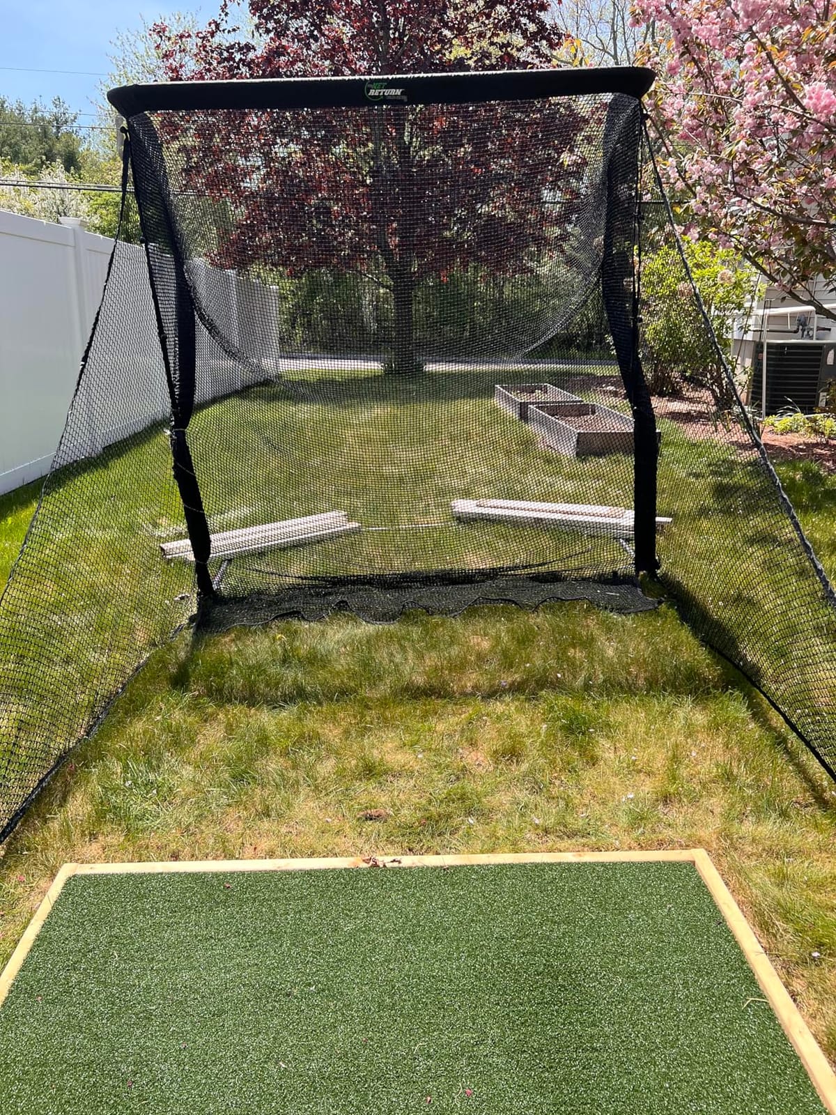 The Net Return Home/Pro Series Golf Net, Multi-Sport, 7x7 ft – 8x7.5 ft, Auto Ball Return, Portable for Indoor/Outdoor customer photo 2