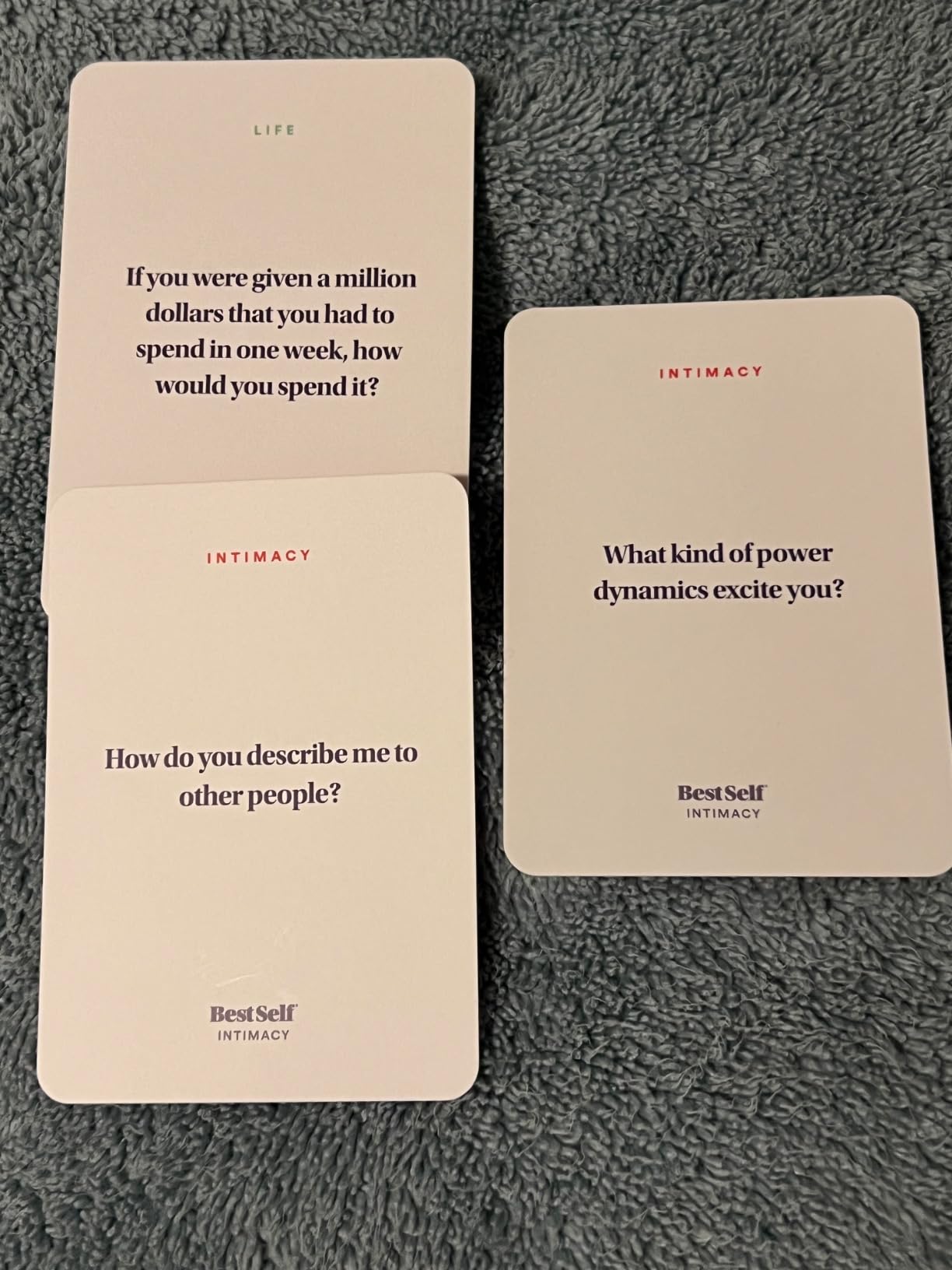 BestSelf Intimacy Deck – 170 Conversation Cards for Couples customer photo 1