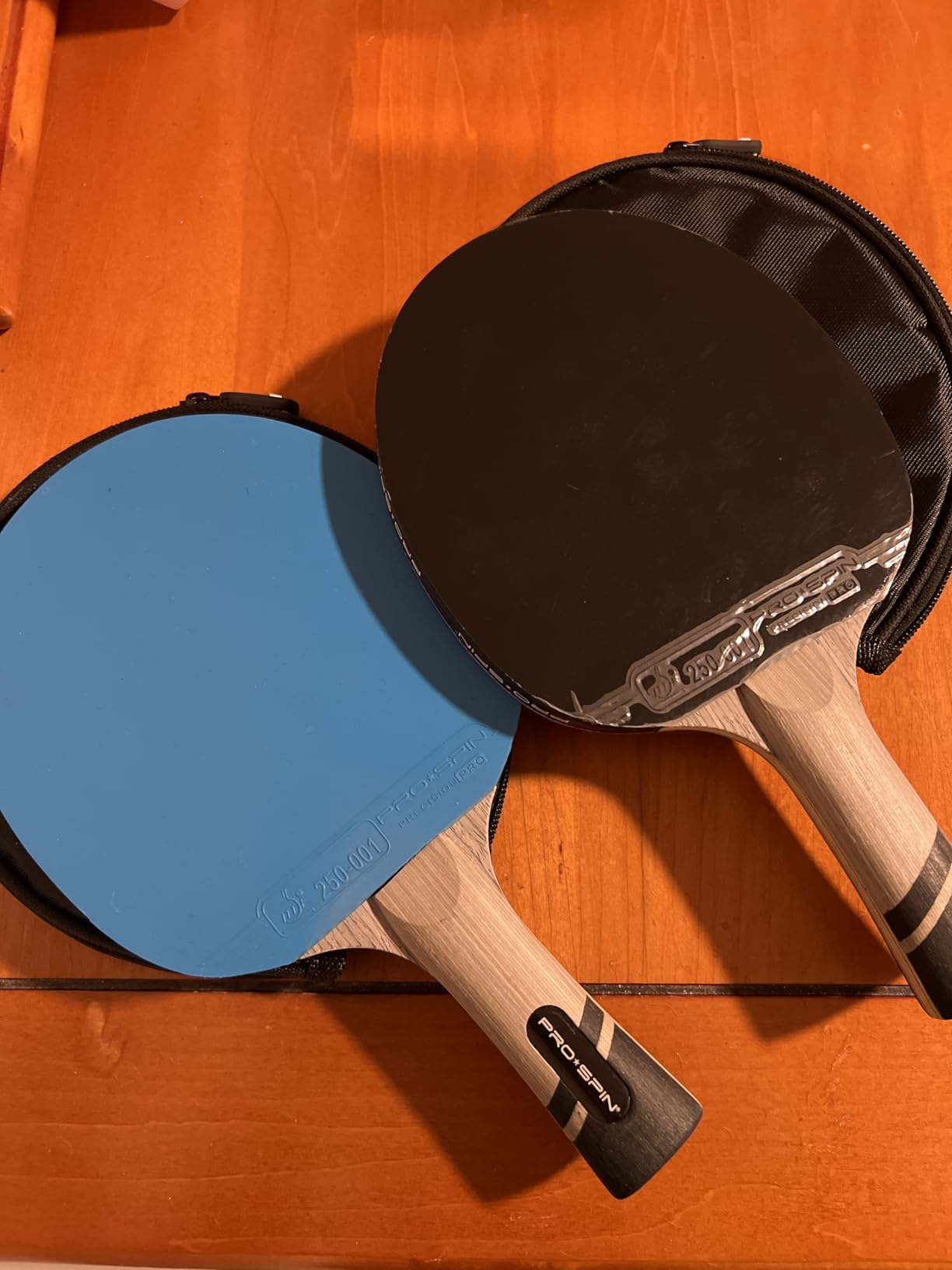 PRO-SPIN Ping Pong Paddles – ITTF Approved Professional Table Tennis Rackets with Carbon Fiber for Superior Control | 7-Ply Blade, Premium Rubber, 2.0mm Sponge customer photo 2
