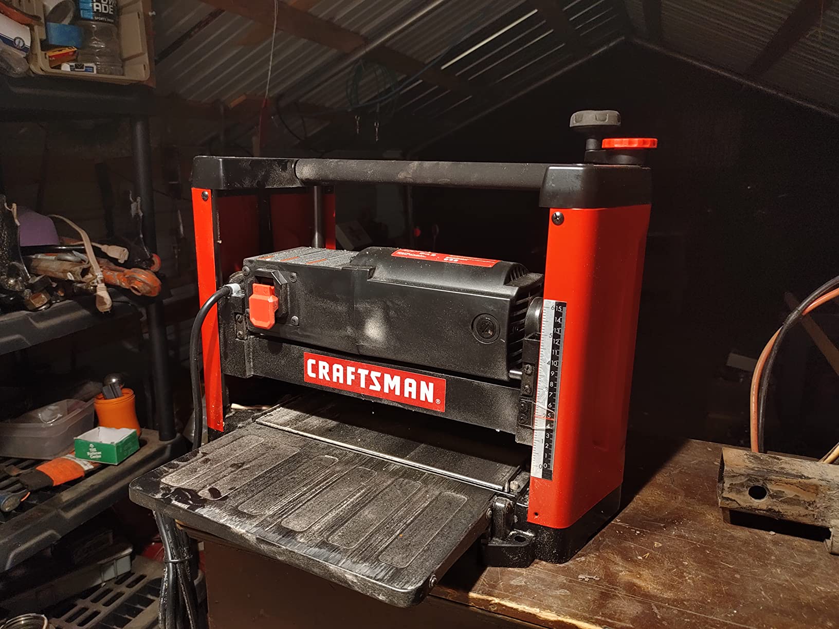 CRAFTSMAN Planer, 15 Amp, For Benchtops, Two Knife Solid Steel Cutter Head (CMEW320) customer photo 2