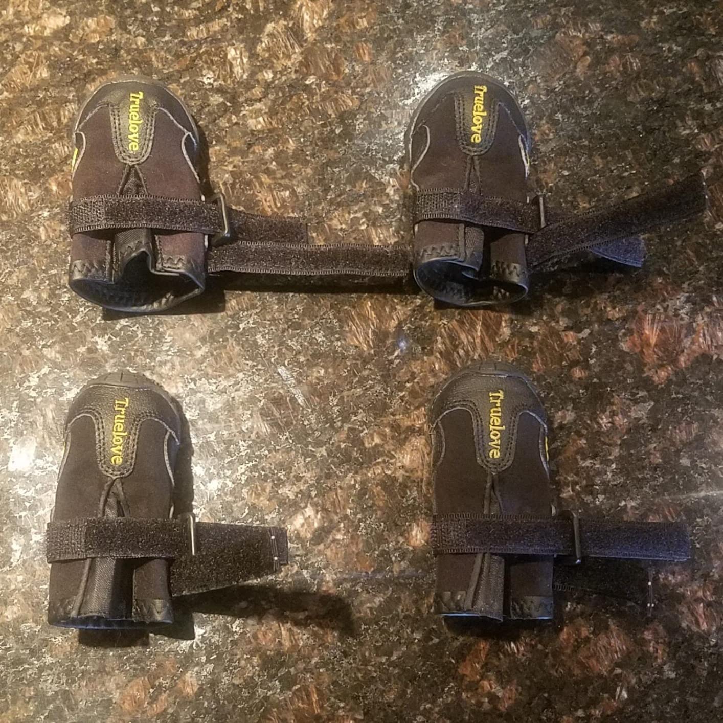 Truelove Dog Boots,Waterproof Pet Shoes with Reflective Straps for Paw Protectors Small Medium Large Dog Summer Winter Snow Outdoor Walking customer photo 2