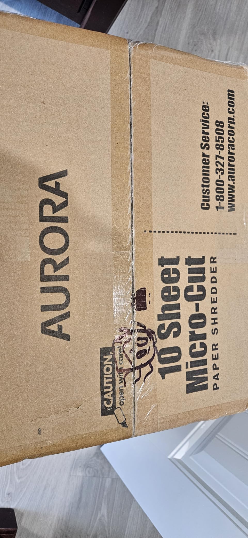 Aurora AU1060MA Professional Grade 10-Sheet High Security Micro-Cut Paper and Credit Card Shredder/ 60 Minutes/Security Level P-5, White, AU1060MA 10-Sheet High Security Microcut customer photo 2