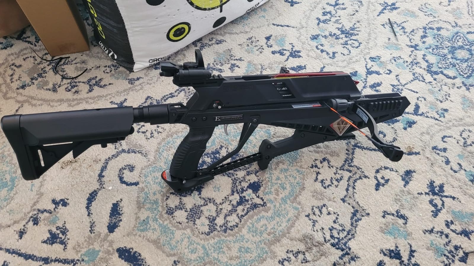 EK Archery Repeating Adder Crossbow 130 lb Cross Bow with 5 Shot auto-loading Magazine Includes 15 Carbon Arrows Bolts. Urban Preppers, Bushcraft, Home Defense, Target Shooters, Small Game Bow Hunting customer photo 1