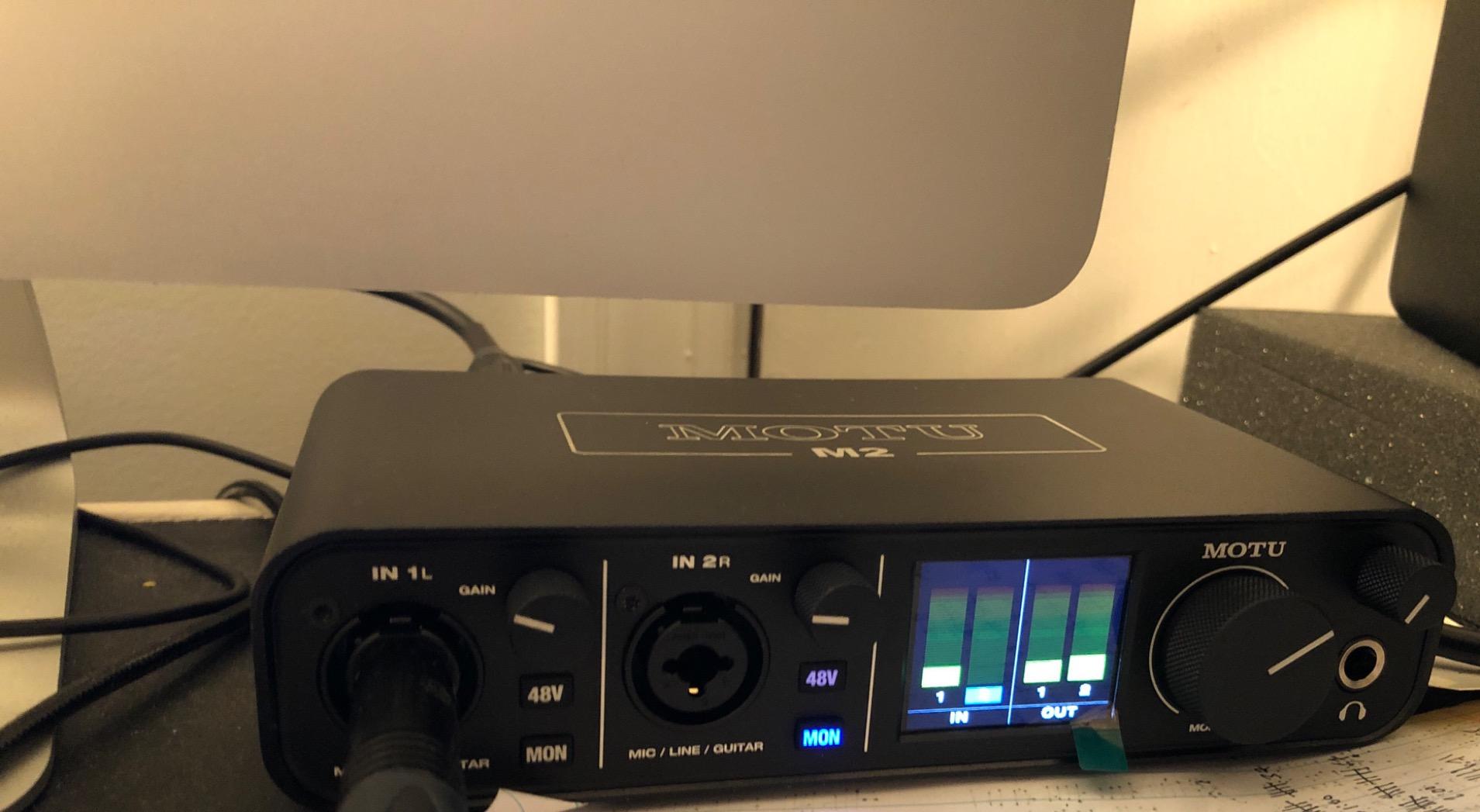 MOTU M2 USB-C Audio Interface customer photo 1