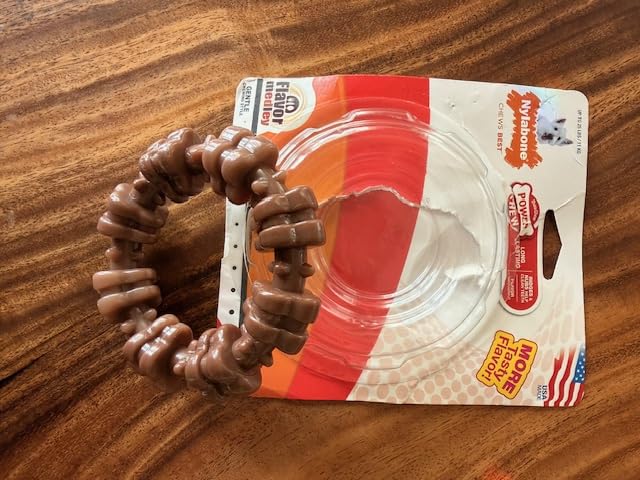 Nylabone Textured Ring Power Chew Toy for Small Dogs Up to 25 lbs customer photo 2