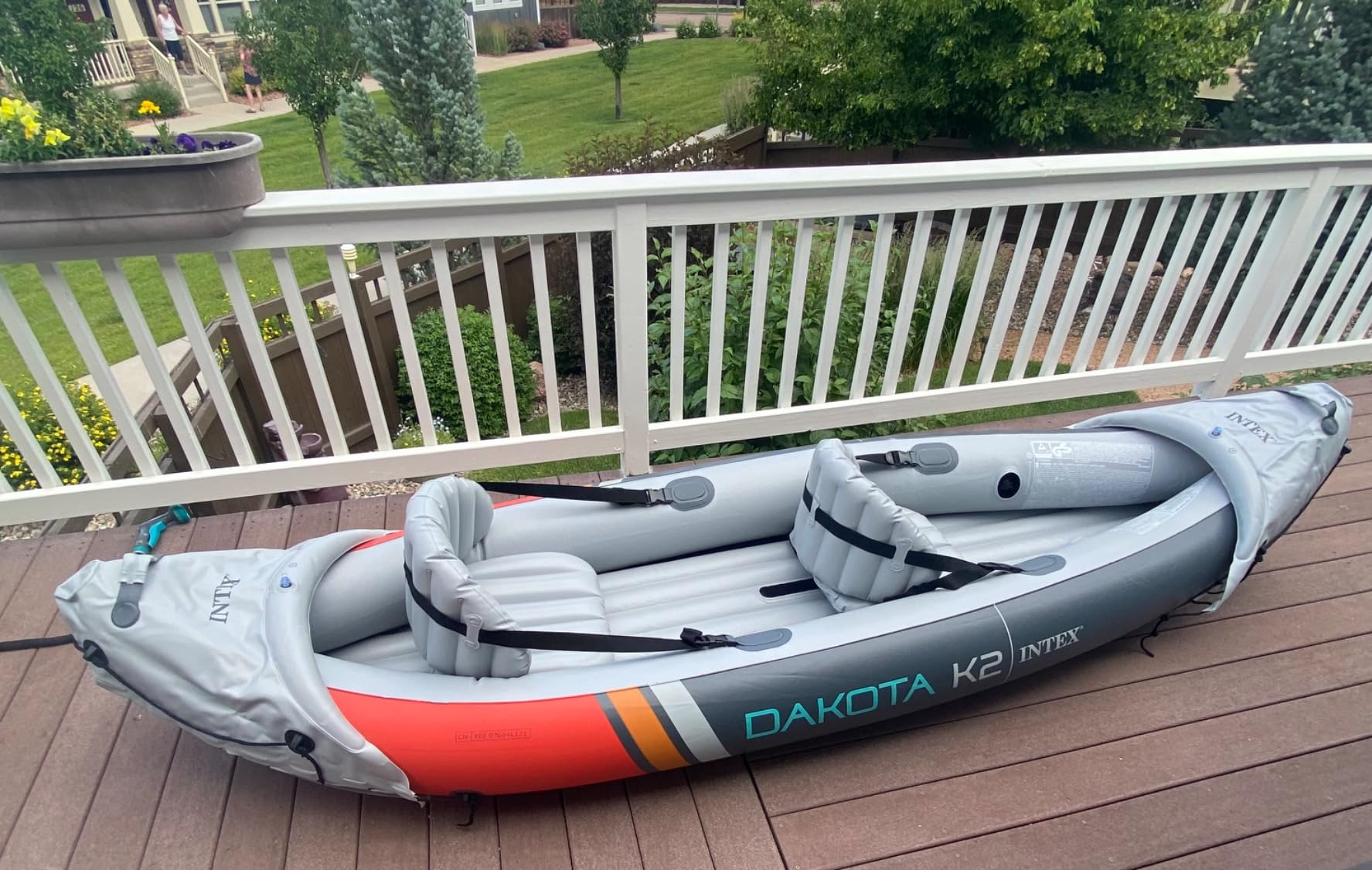 INTEX Dakota K2 Inflatable Kayak 2-Person Portable Set with Paddles & Pump customer photo 1
