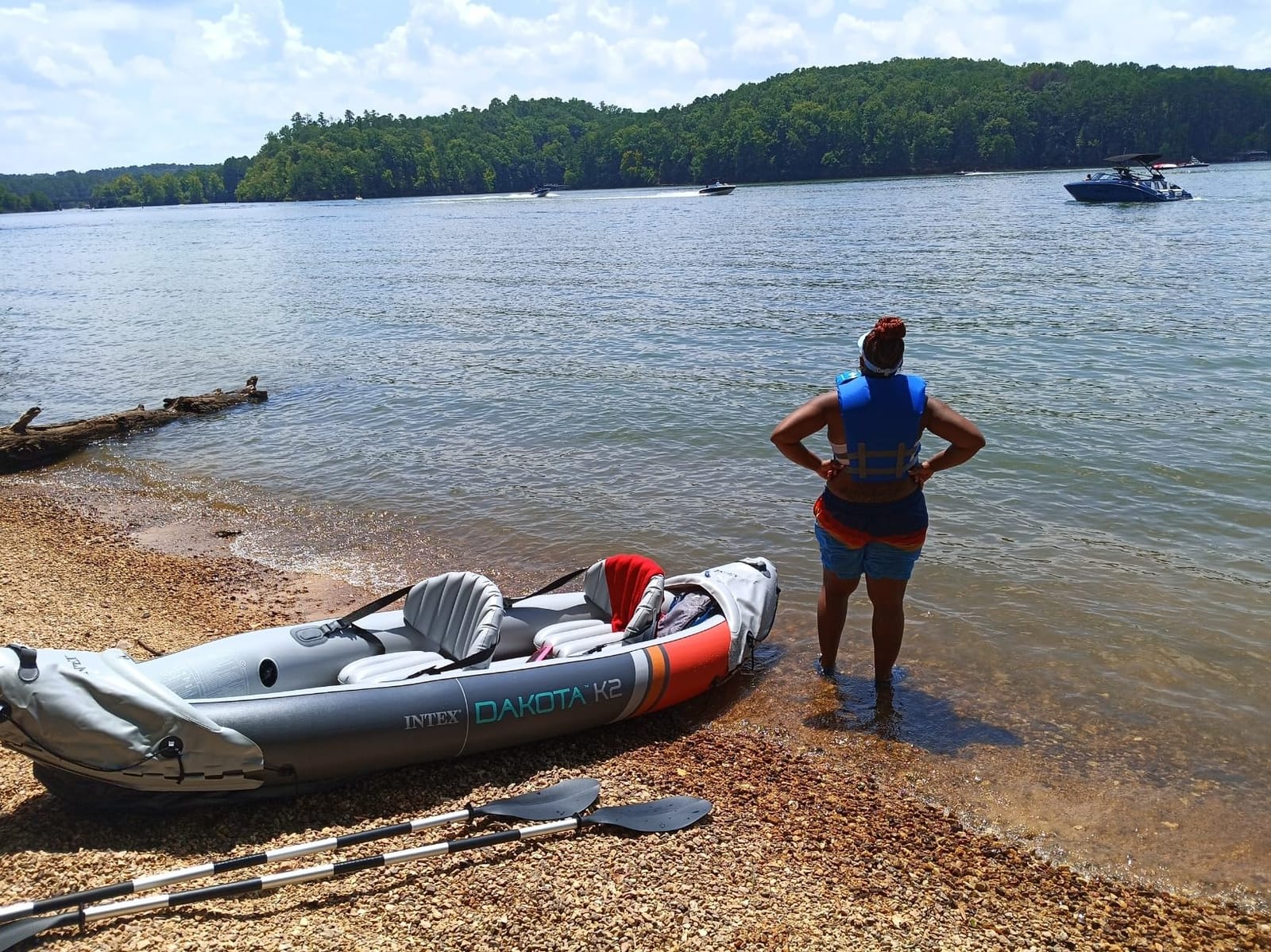 INTEX Dakota K2 Inflatable Kayak 2-Person Portable Set with Paddles & Pump customer photo 2