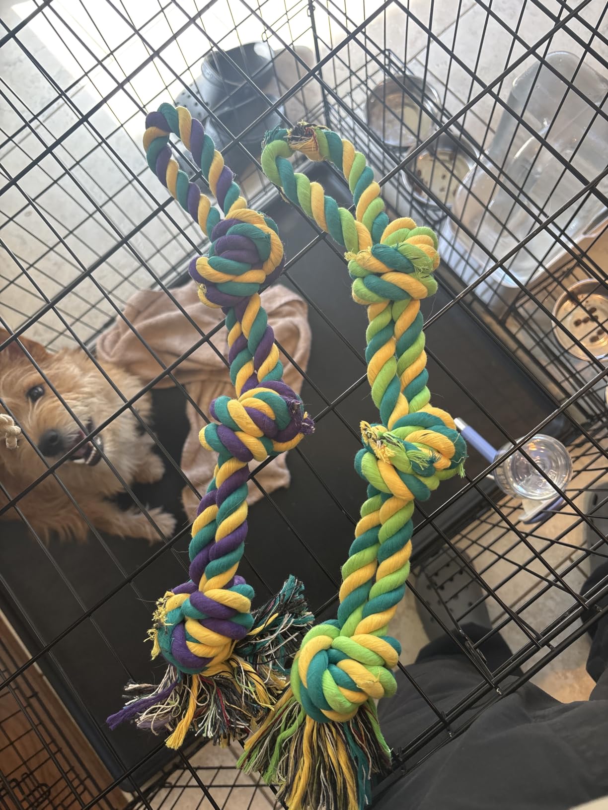 SHARLOVY Large Tough Chew Toys for Aggressive Chewers, 9 Pack Dog Rope Toys customer photo 1