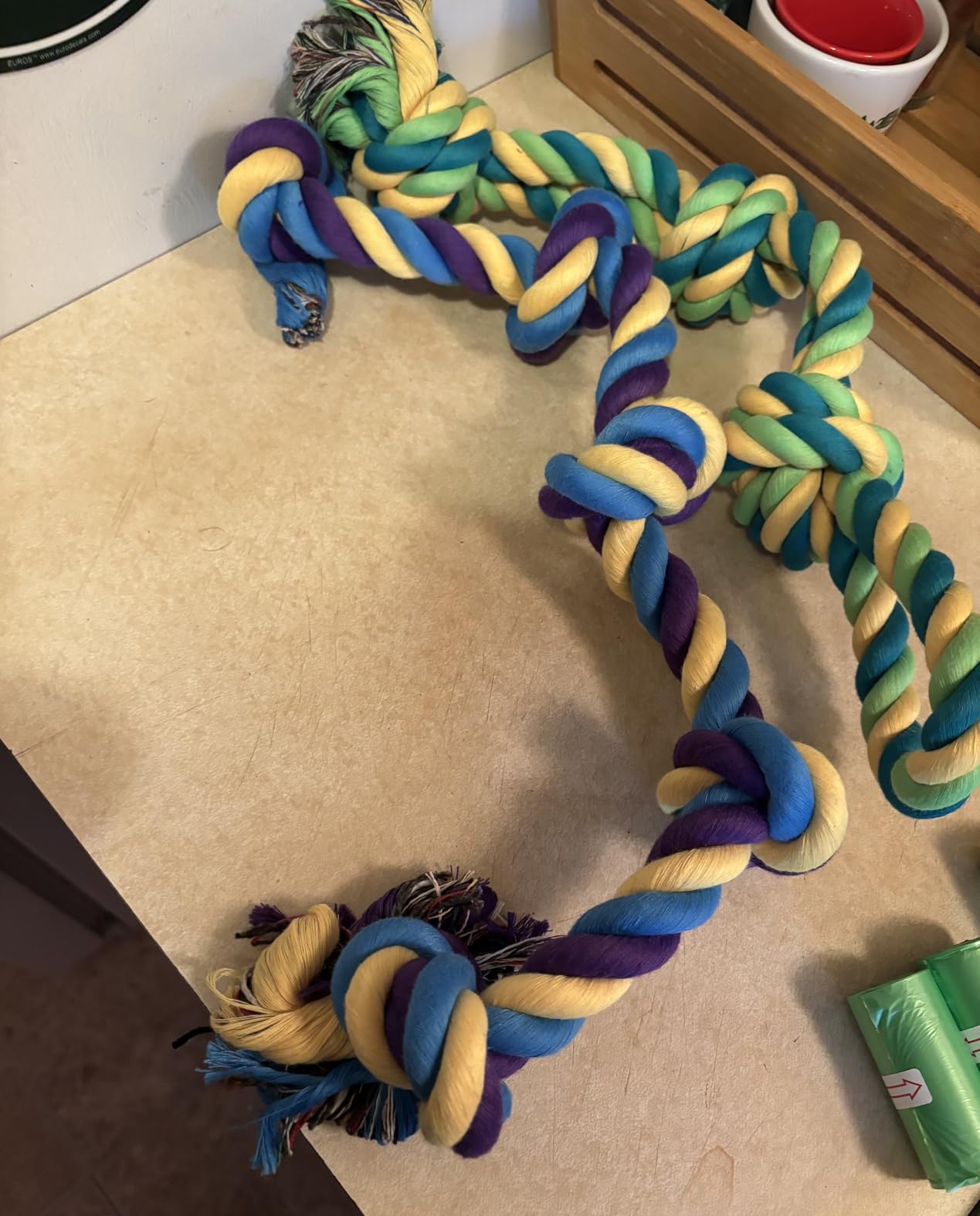SHARLOVY Large Tough Chew Toys for Aggressive Chewers, 9 Pack Dog Rope Toys customer photo 2