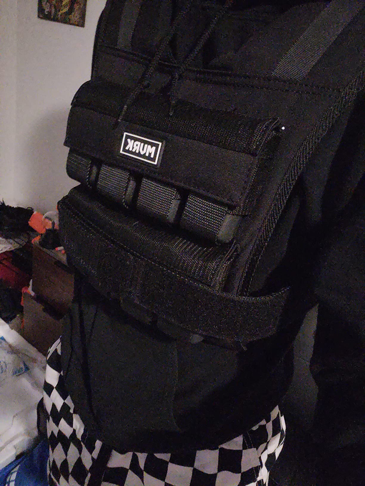 MVRK Weighted Vest Men 15lbs/25lbs/35lbs/45lbs/65lbs/100lbs – No-Bounce Adjusable Heavy Duty Rucking & Strength Training Vest with Removable Iron Weights for Calisthenics, HIIT, Hydrox customer photo 2