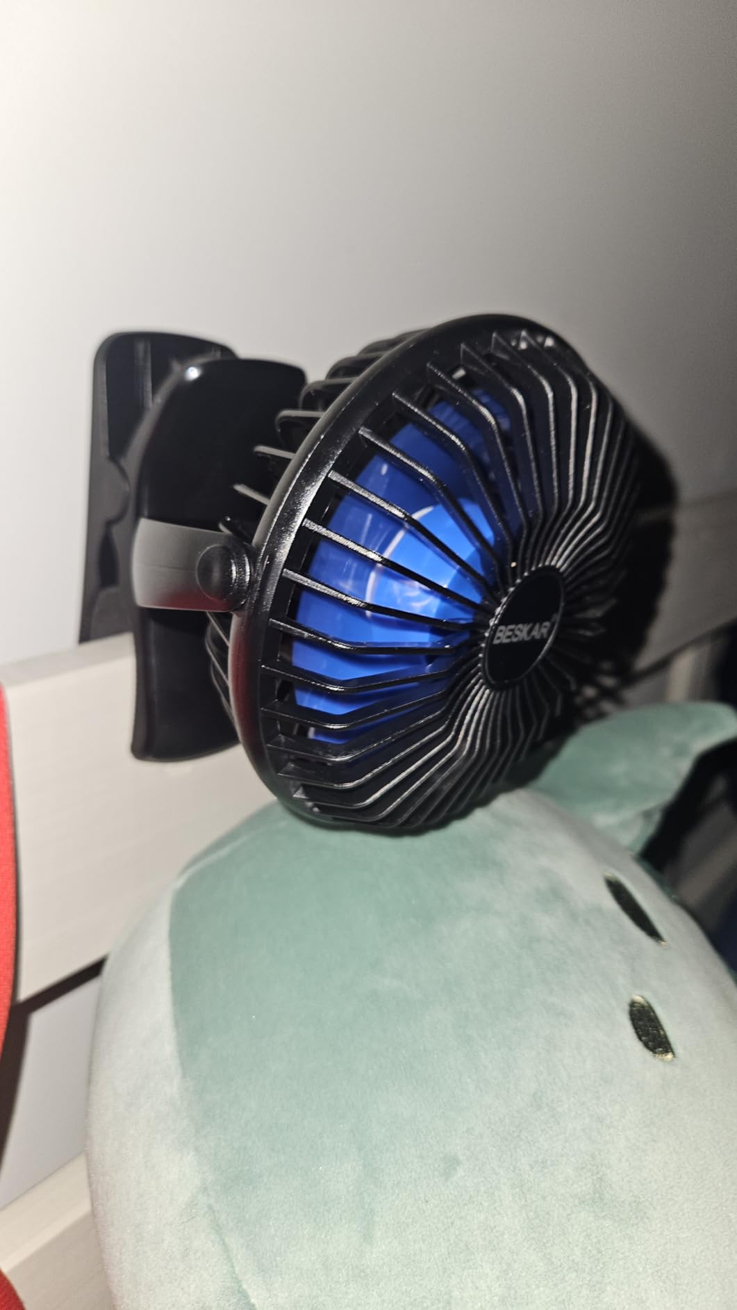 BESKAR USB Clip on Fan, Portable Small Desk Fan with Cord Powered customer photo 1