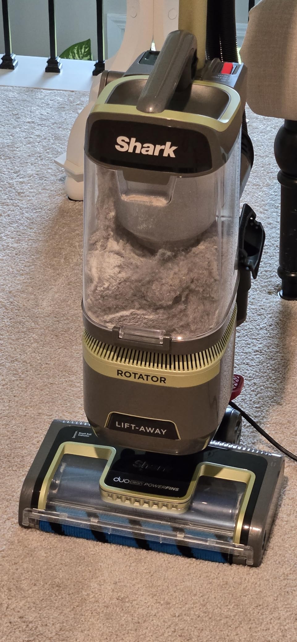 Shark Rotator Lift-Away Vacuum, HEPA Filter, No Hair Wrap, Silver, LA502 | DuoClean PowerFins, Lift-Away Pod, HEPA Seal, LED Headlights, Swivel Steering, Crevice Tool, Pet Power Brush, Upholstery Tool customer photo 1