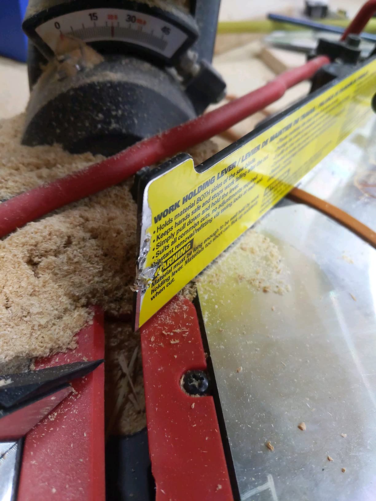 WORX Cordless Sliding Compound Miter Saw, 20V 7-1/4-Inch, WX845L.9 customer photo 1