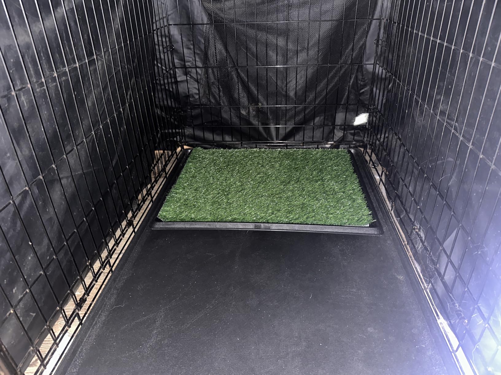 LOOBANI Dog Grass Pad with Tray - 16x20in for Apartment Balcony Use customer photo 1