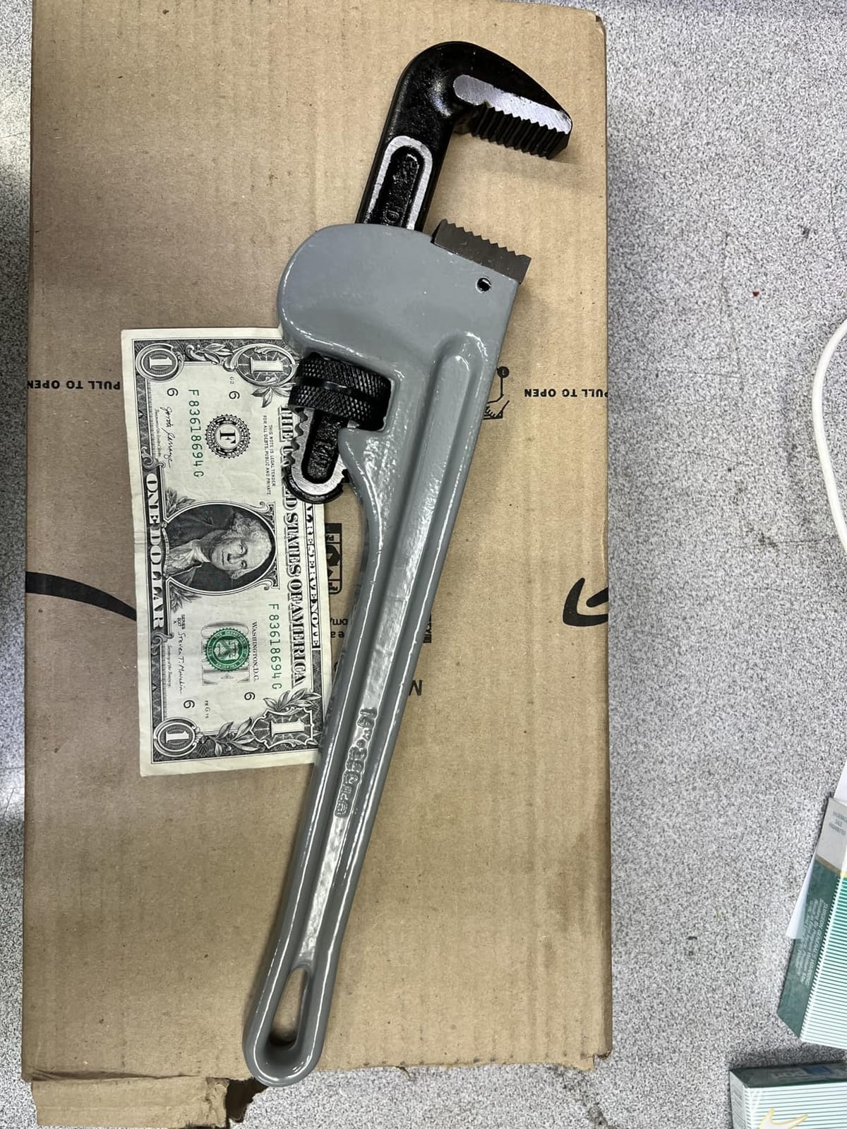 MAXPOWER 36-inch Pipe Wrench, 4.7” Jaw Opening, Aluminum Plumbing Wrench customer photo 2