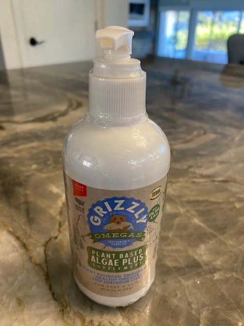 Grizzly Pet Products Algal Plus Omega 3-6-9 Food Supplement for Dogs and Cats, 8 Ounce Bottle customer photo 2