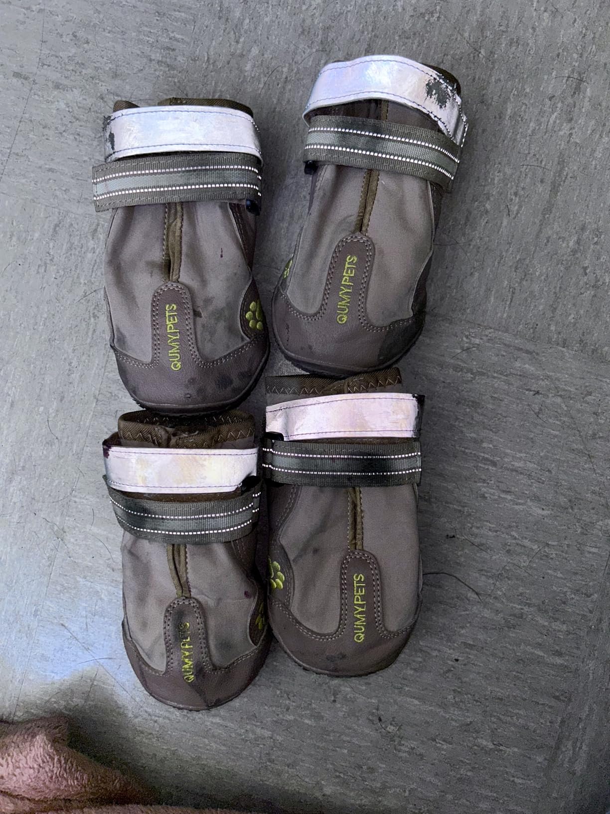 QUMY Dog Shoes for Hot Pavement, Dog Snow Boots & Paw Protectors for Winter customer photo 2