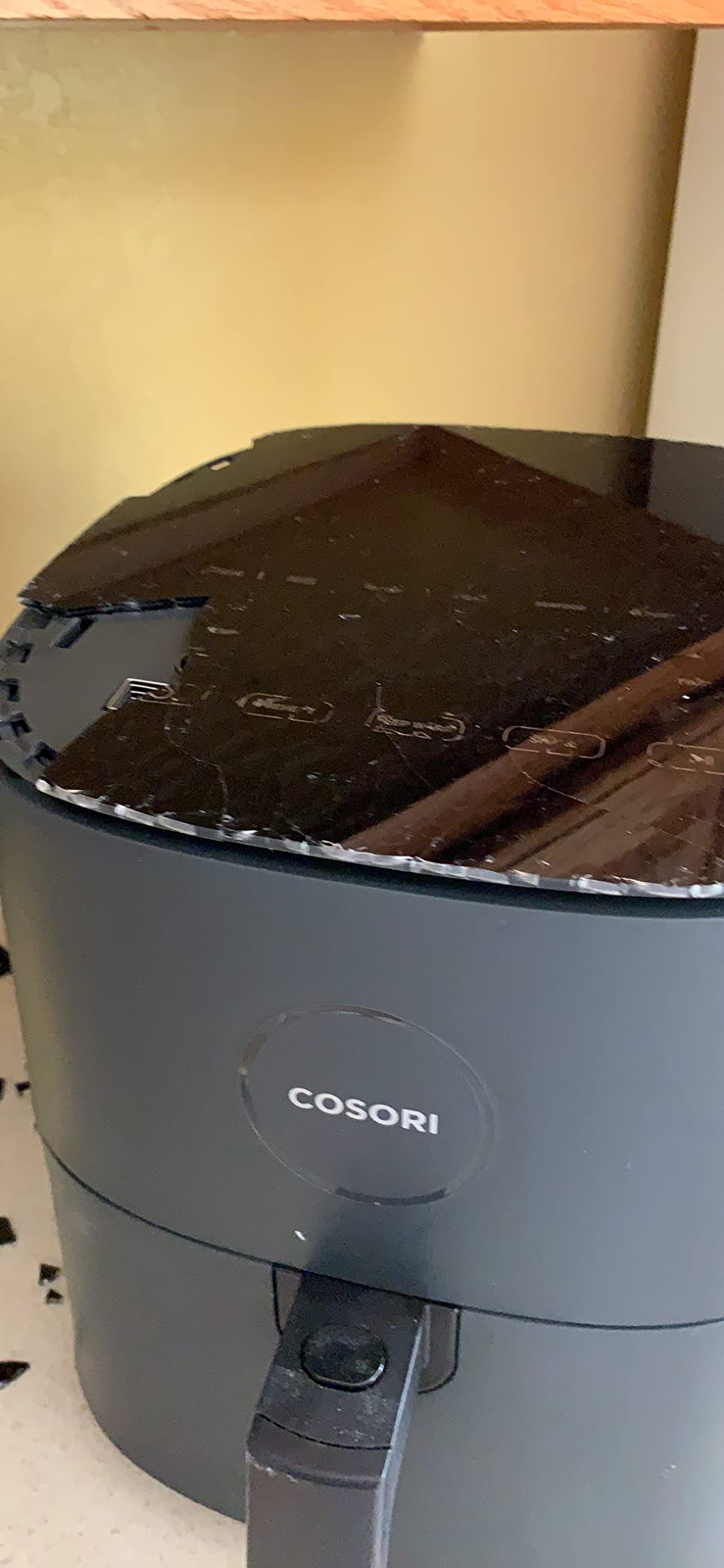 Cosori Air Fryer Pro LE 5 Qt, 9-in-1, Ceramic Coating, Shake Reminder, Grey | 7 presets with Reheat, Keep Warm, Max 450°F, 85% Less Oil, Touch control, LED glass panel, 130+ Chef-inspired Recipes, 1500W customer photo 1
