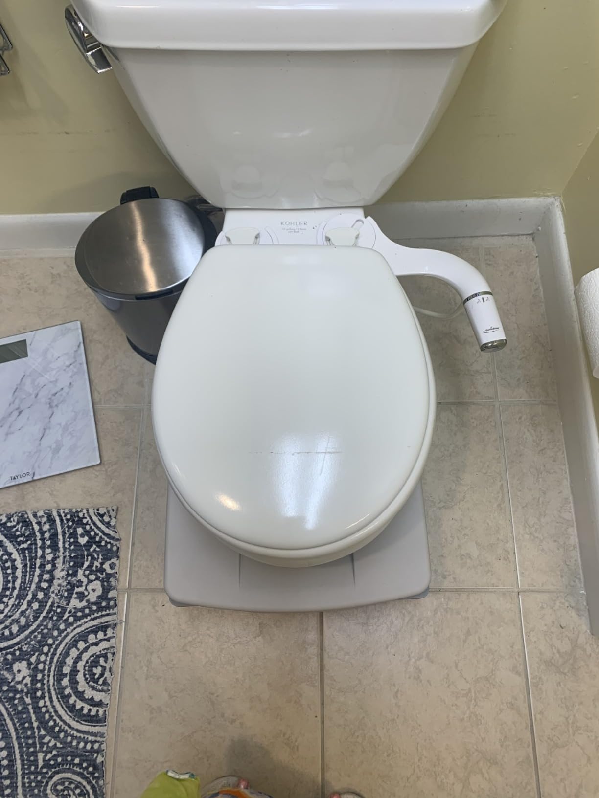 GenieBidet Bidet Attachment for Toilet - Ultra-Slim Hygienic Bidet Attachment For Existing Toilets - Bidet Toilet Seat Attachment with Pressure Controls - Travel Bidet Included (Left Hand Operation) customer photo 2